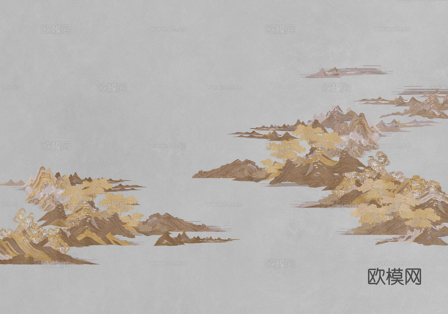 中式新中式抽象水墨画壁纸壁画下载