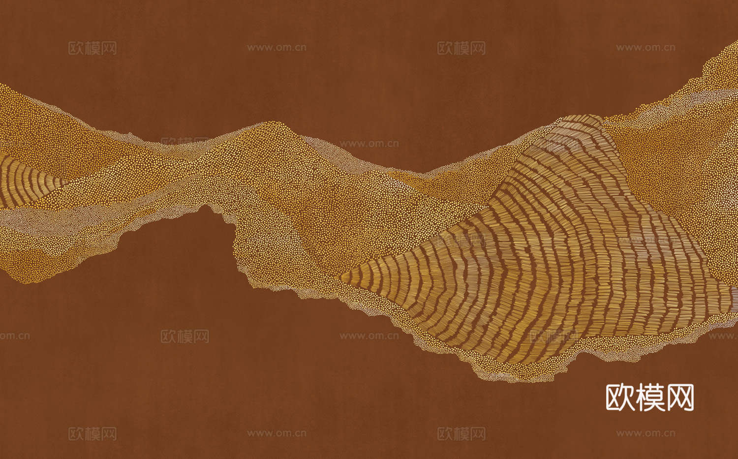 中式新中式抽象画线条壁纸壁画下载