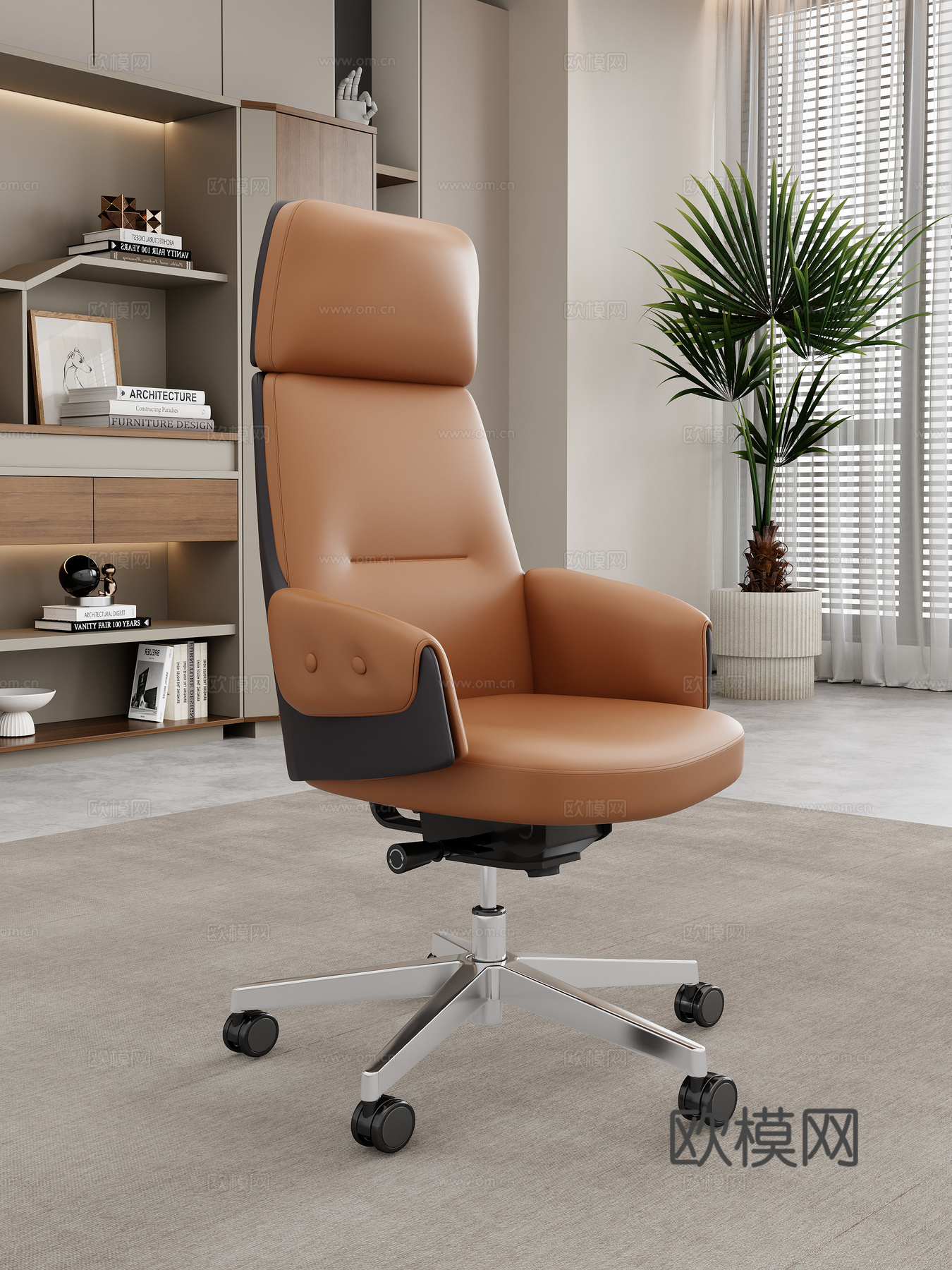 现代办公椅 经理椅 转椅 皮椅 老板椅 财务椅 班台椅3d模型下载