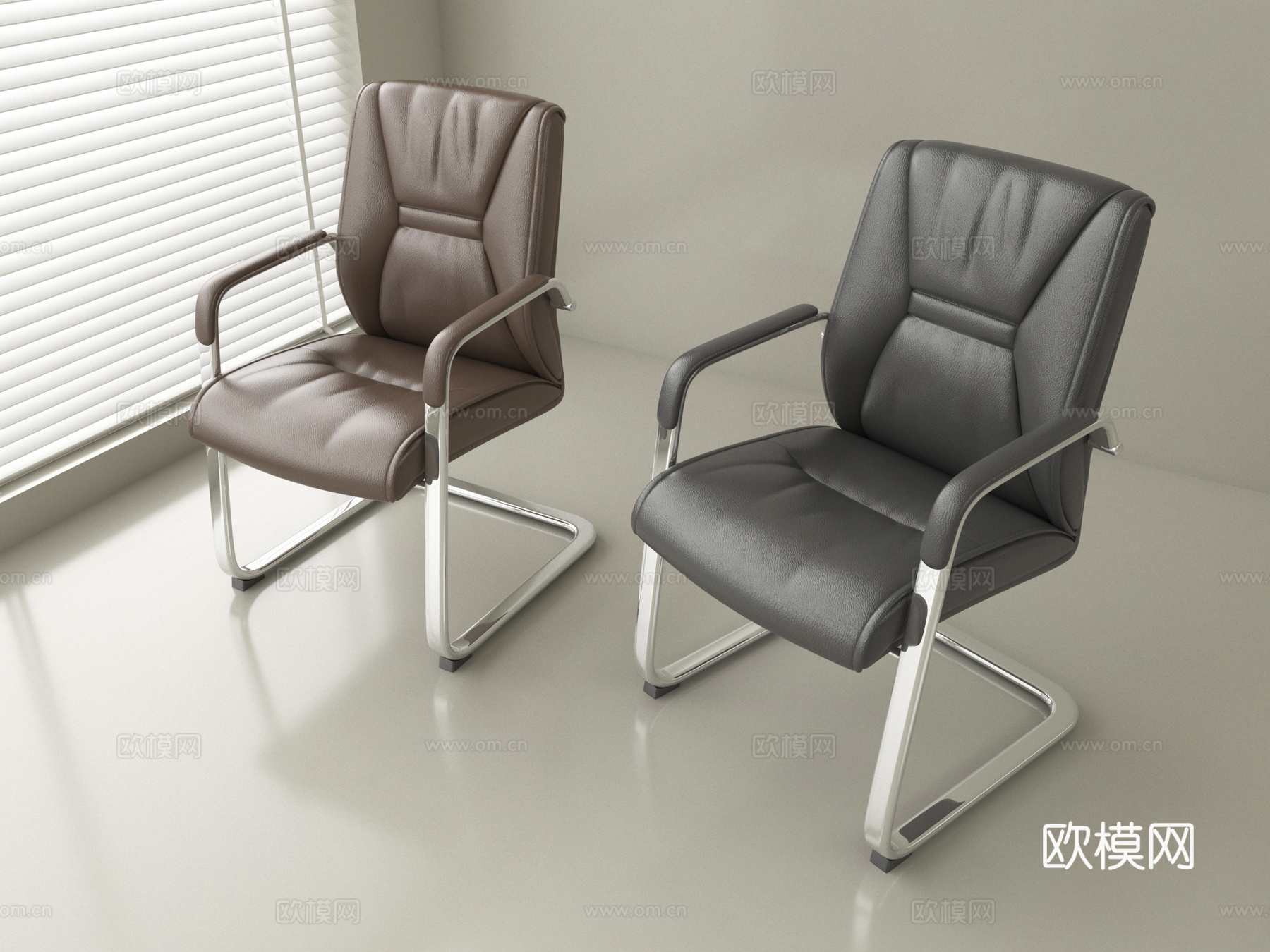 现代办公椅 休闲椅su模型