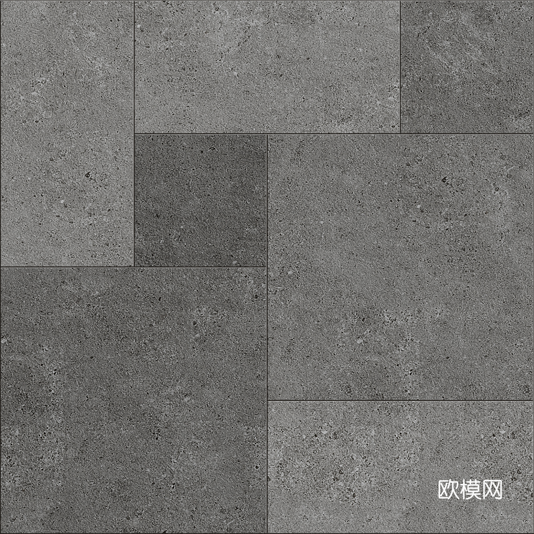 无缝现代侘寂灰色瓷砖