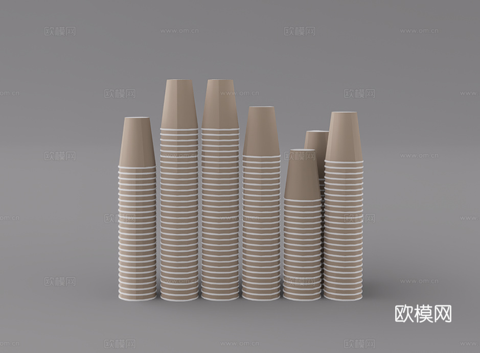 杯子组合su模型