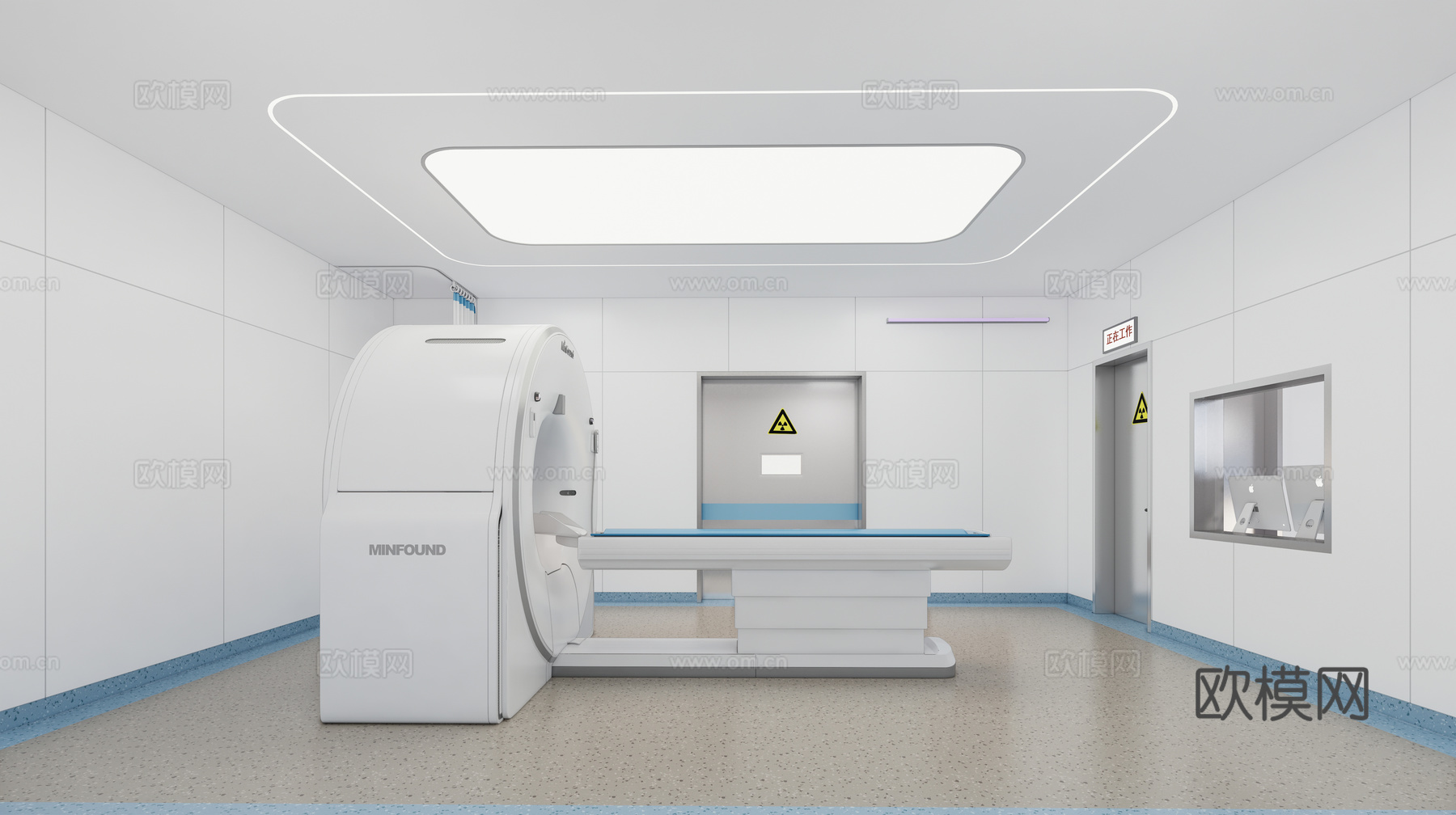 现代医院_医院核磁共振室_医院_室_诊室su模型