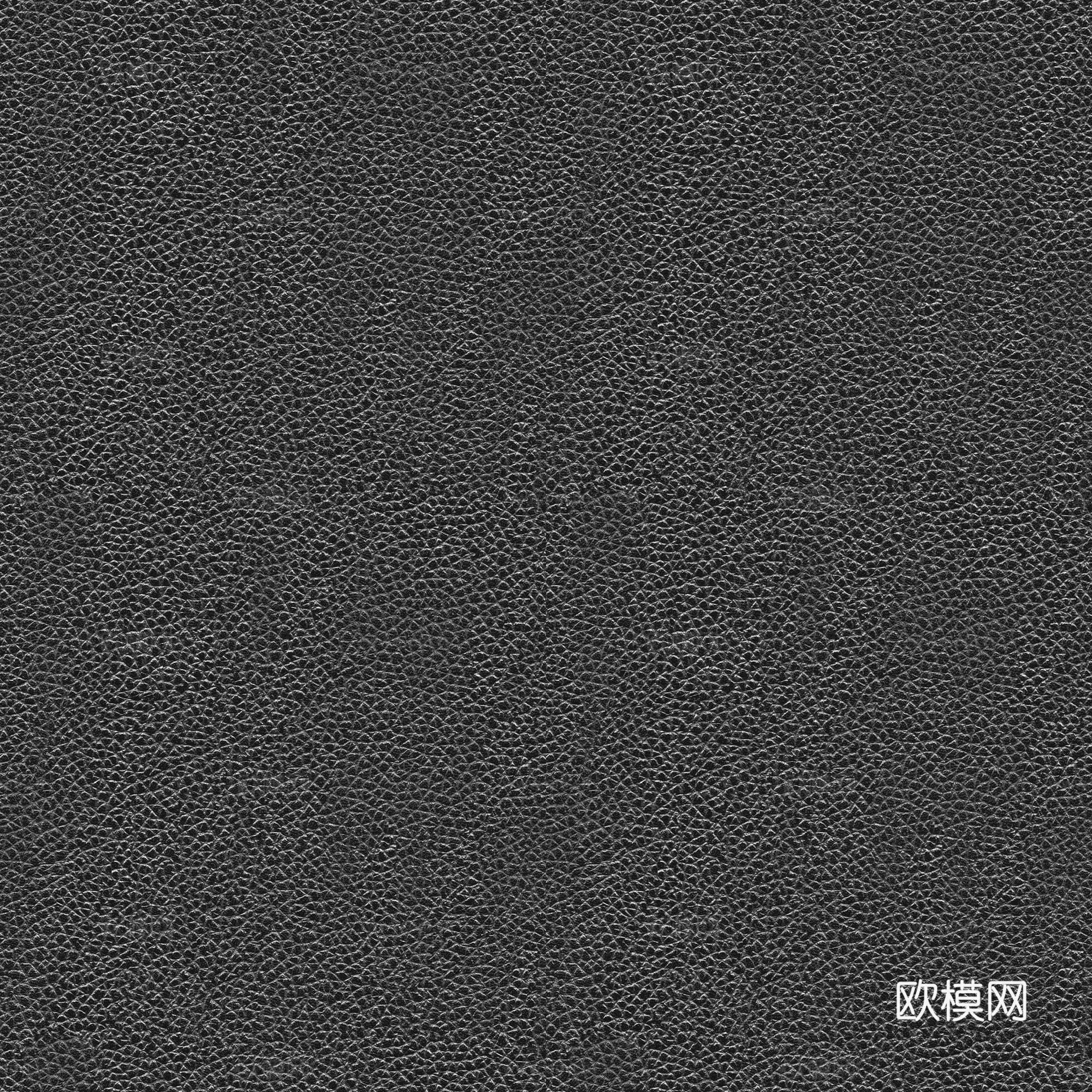 黑色细纹皮革