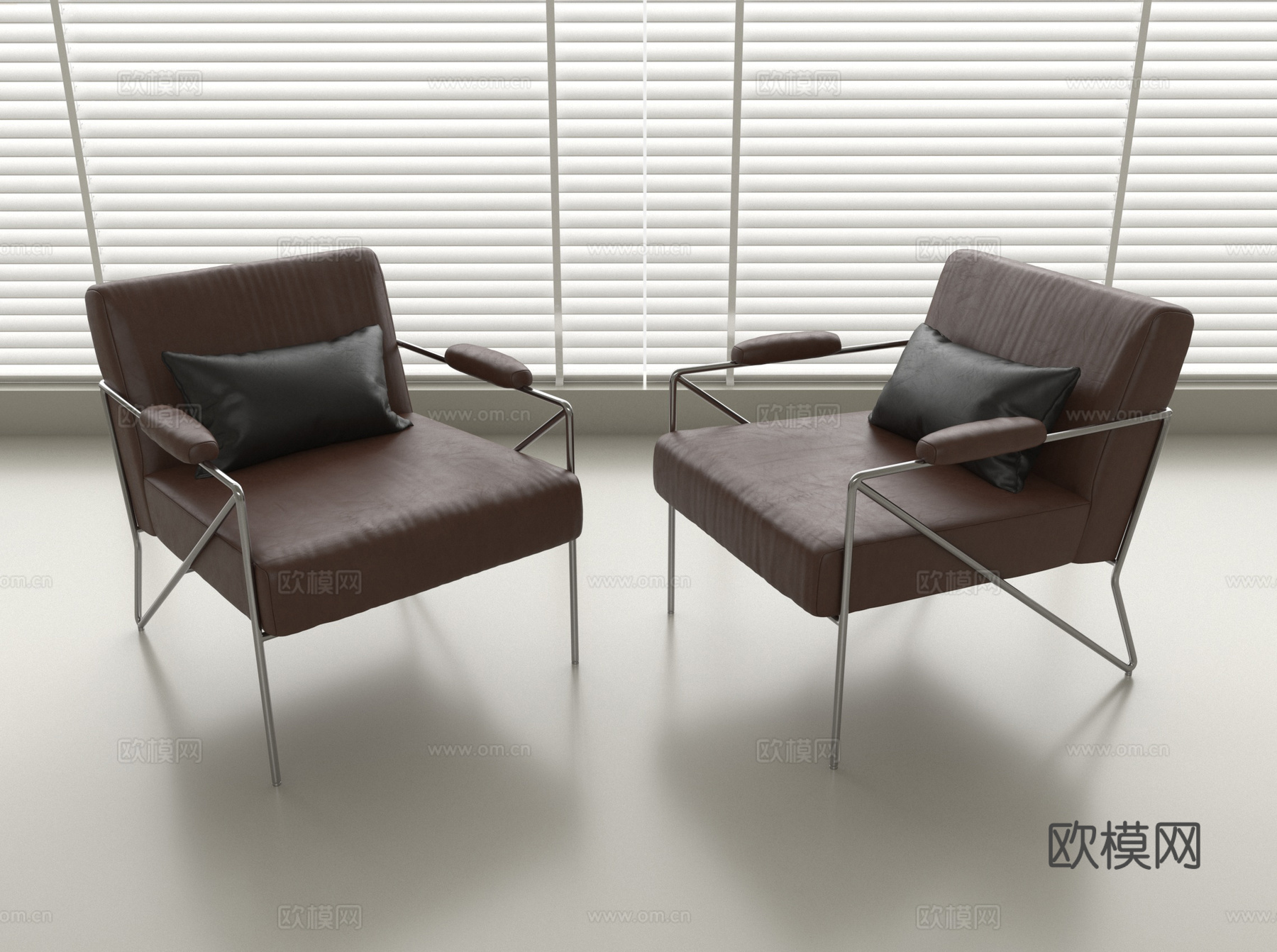 现代休闲椅 单人沙发椅su模型