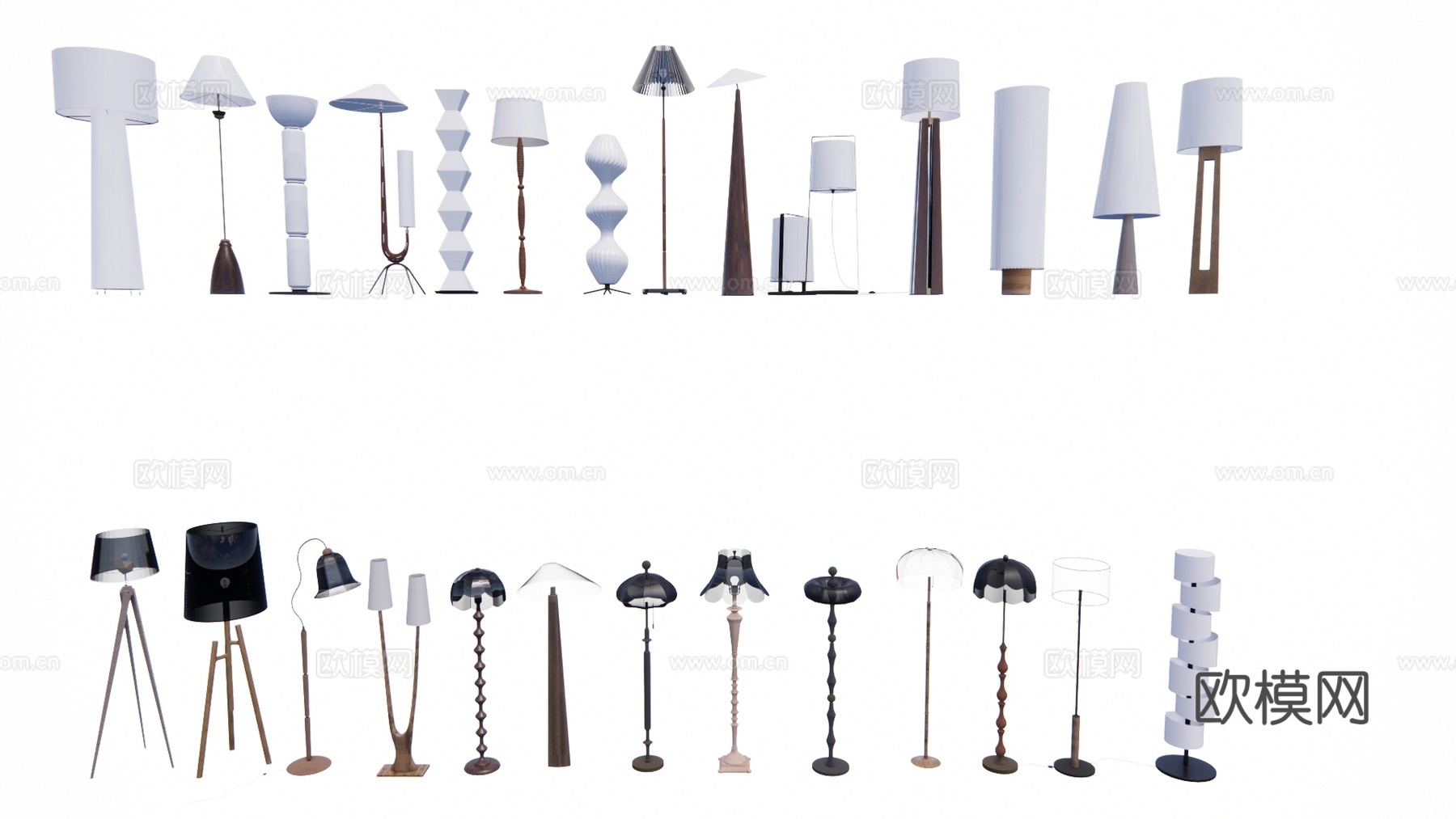 吊灯 室外灯 草坪灯 射灯 装饰灯 灯具su模型