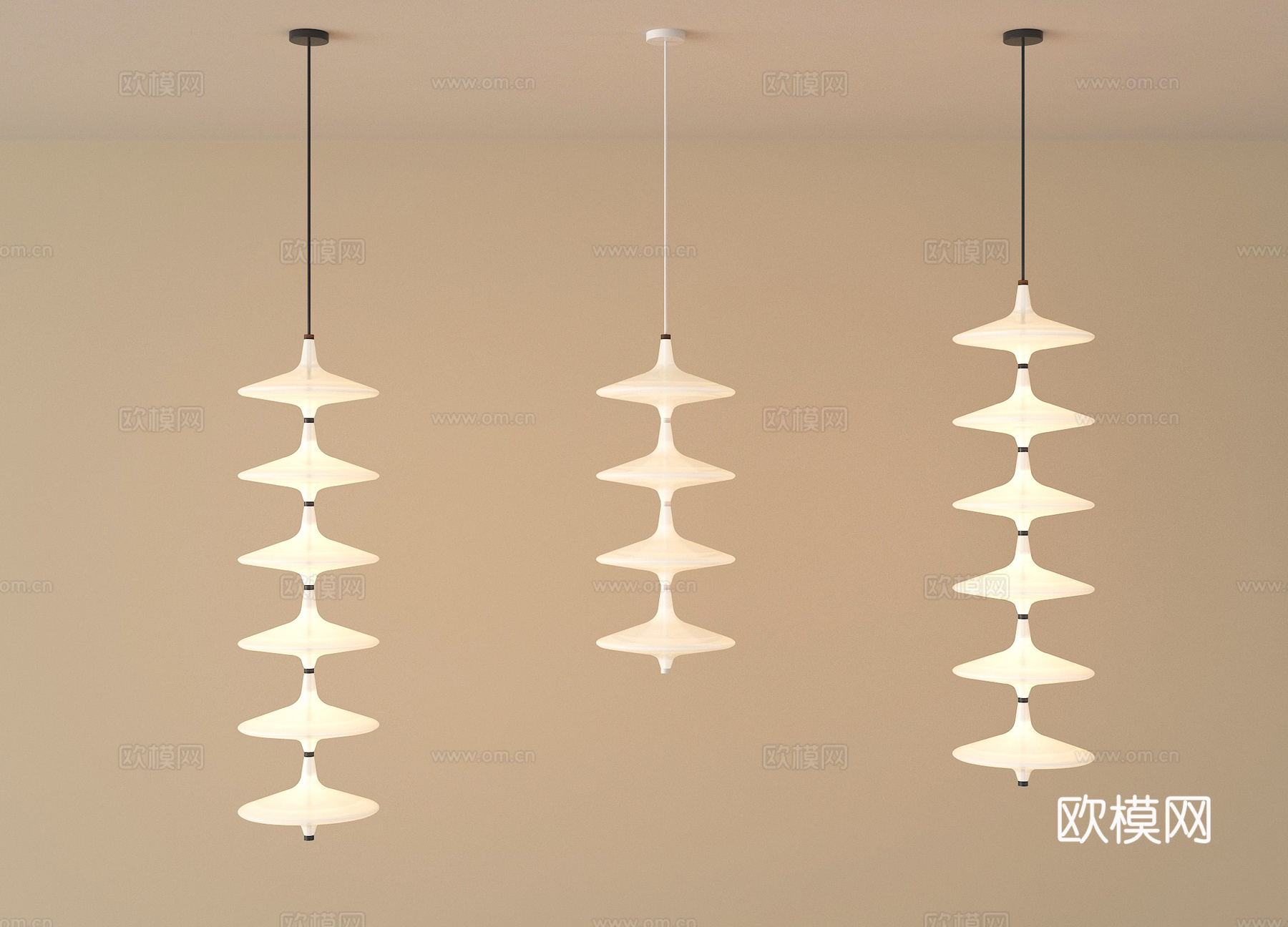 现代吊灯 装饰吊灯su模型