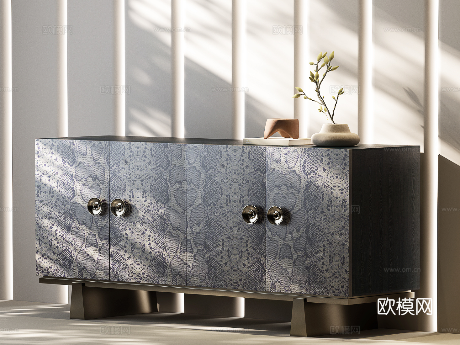 现代意式玄关柜 意式边柜 意式斗柜 意式餐边柜 现代意式餐边su模型