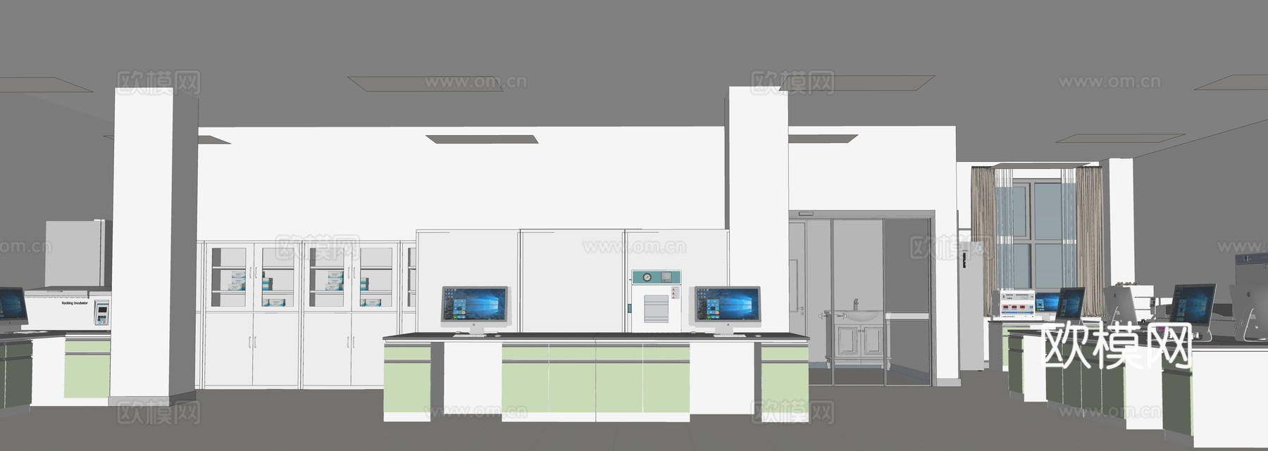 现代医院_医院实验室_手术室_实验室su模型