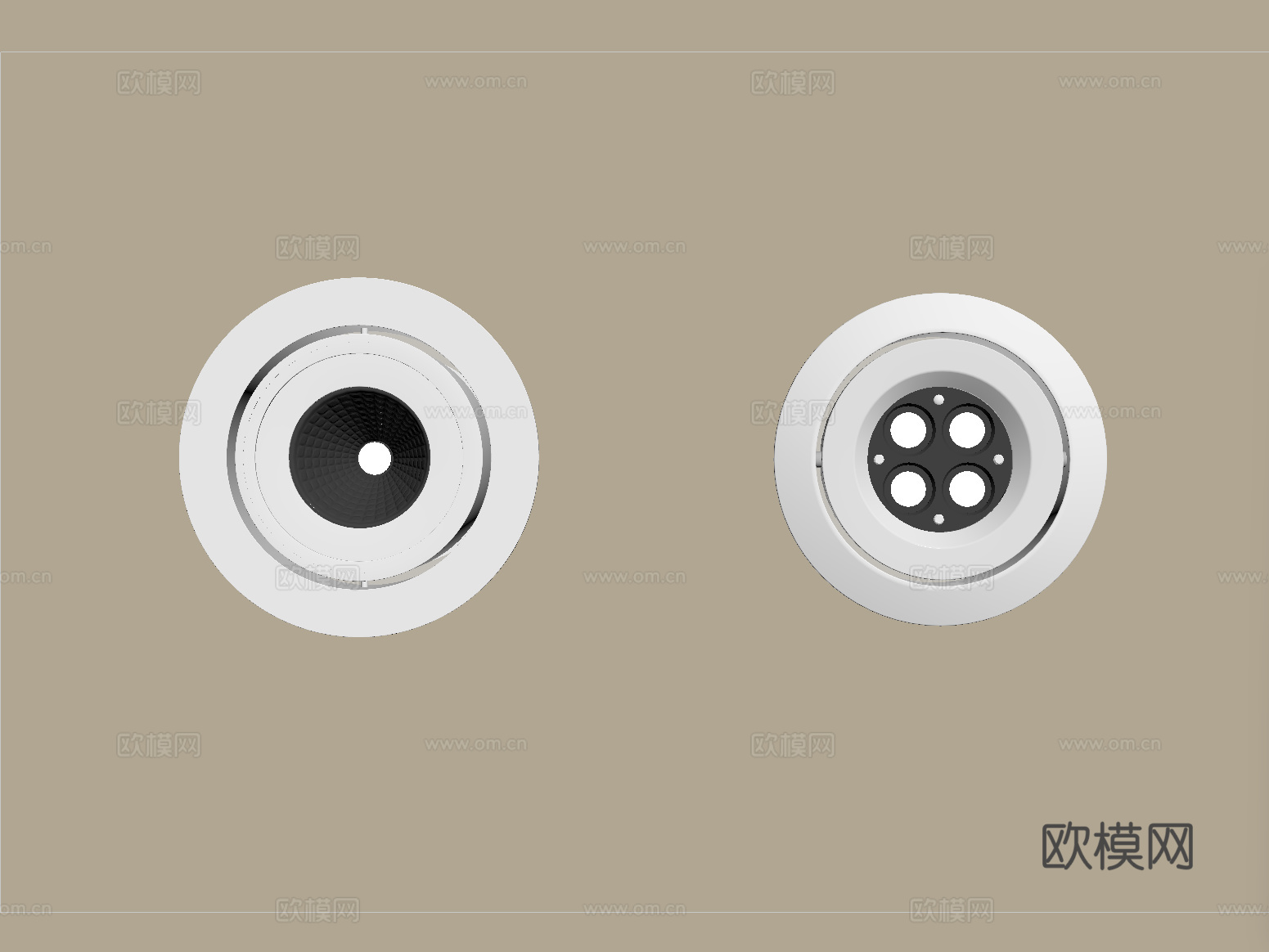 现代筒灯射灯 嵌入式筒灯射灯su模型