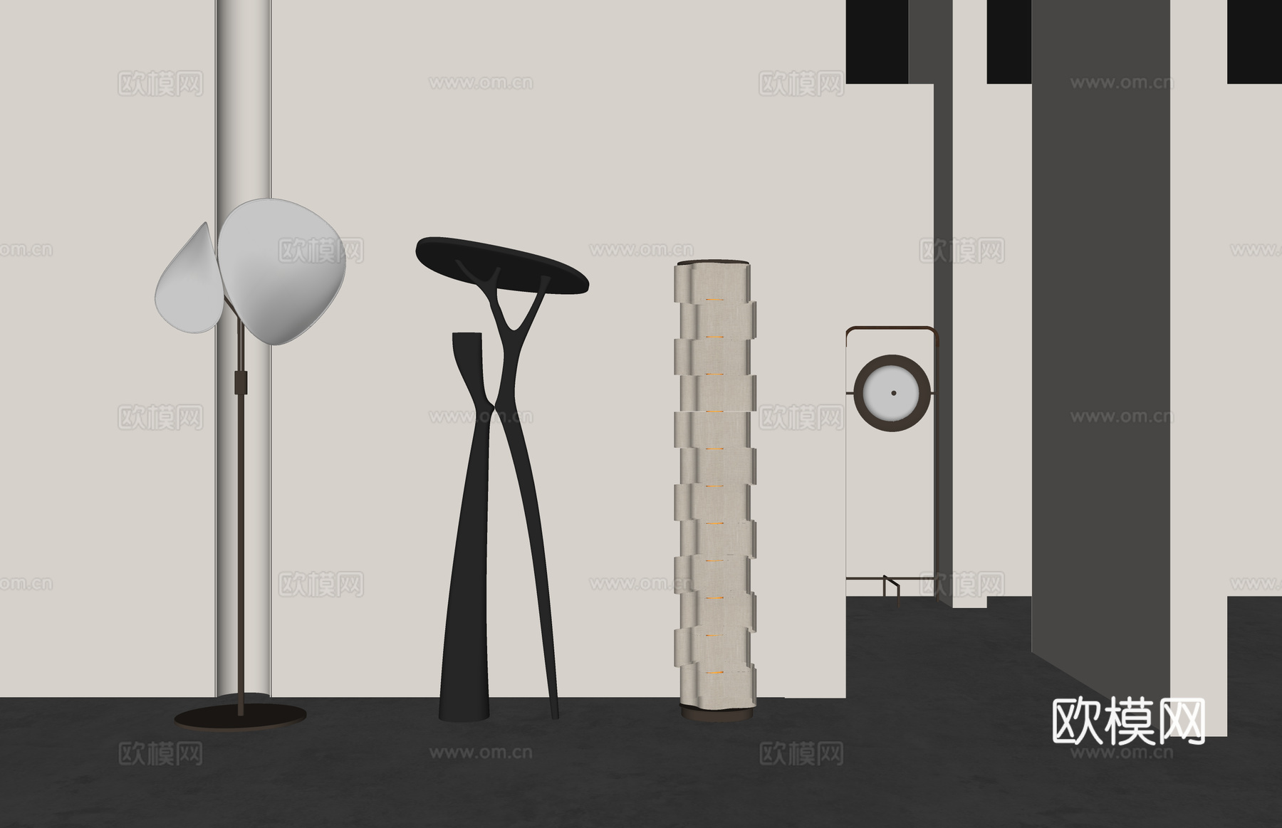 吊灯 室外灯 灯具 灯 射灯su模型