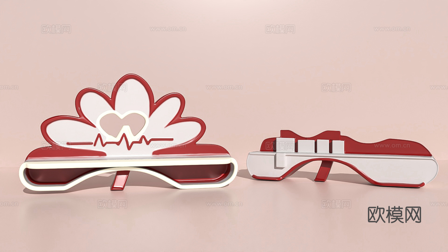 座椅卡座休闲沙发公共椅商业休闲椅3d模型下载