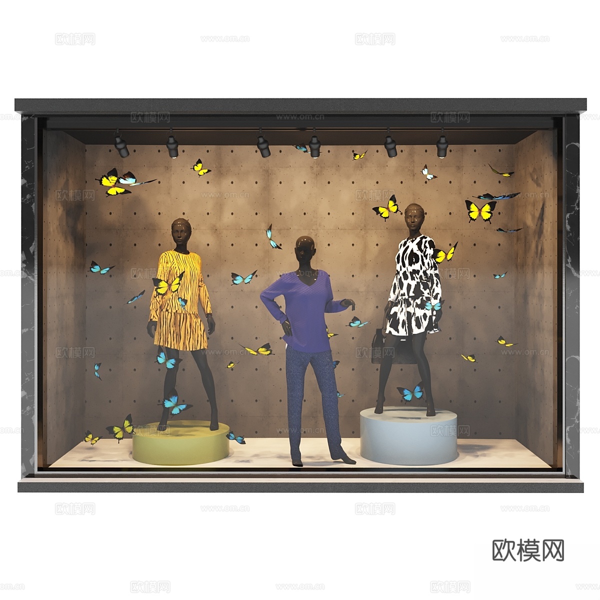 店铺服饰配饰3d模型下载