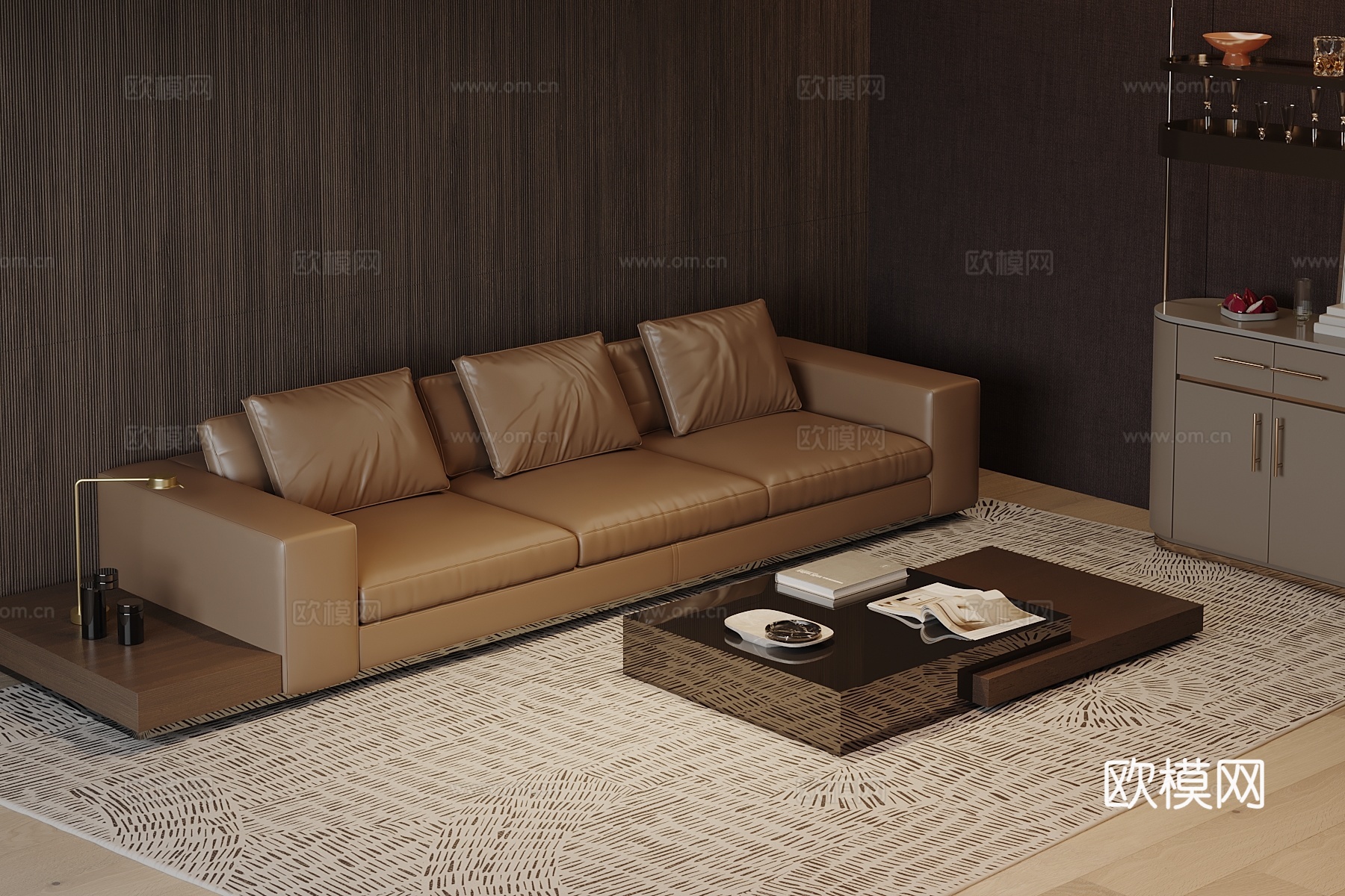 现代沙发su模型