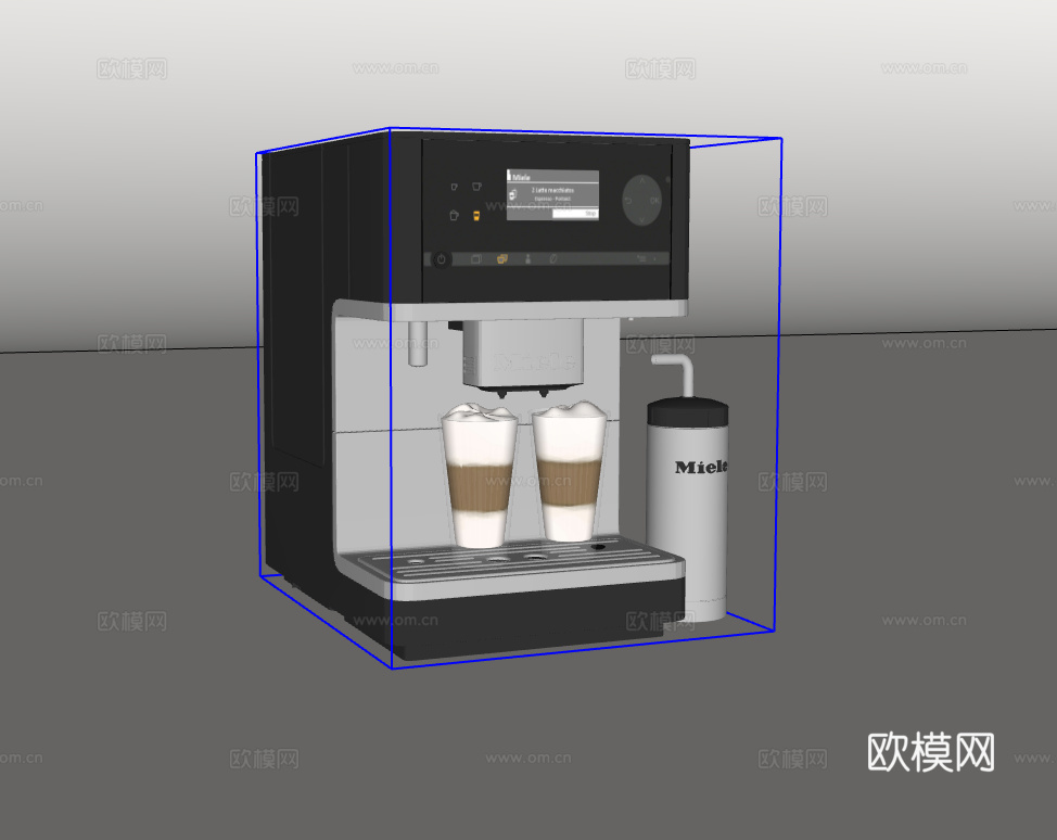 咖啡机su模型