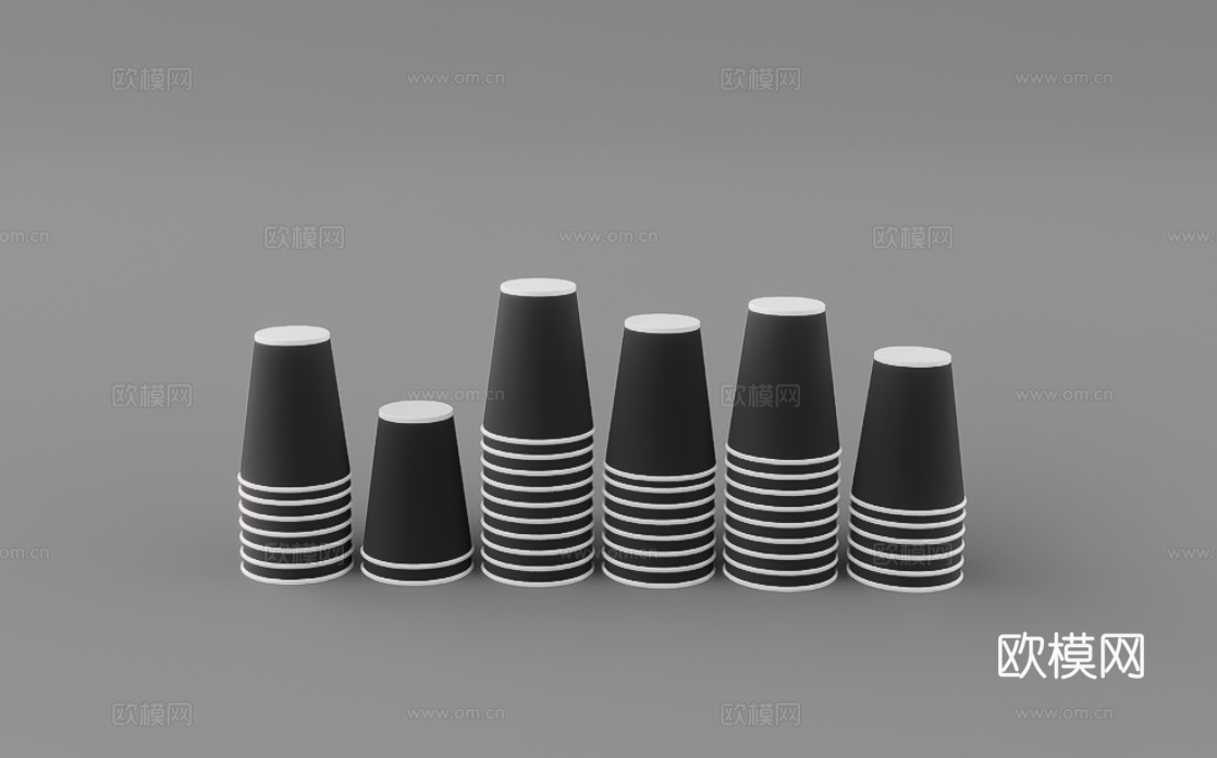杯子组合su模型下载（渲染图1）