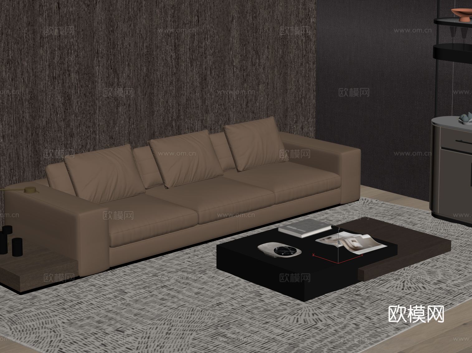 现代沙发su模型