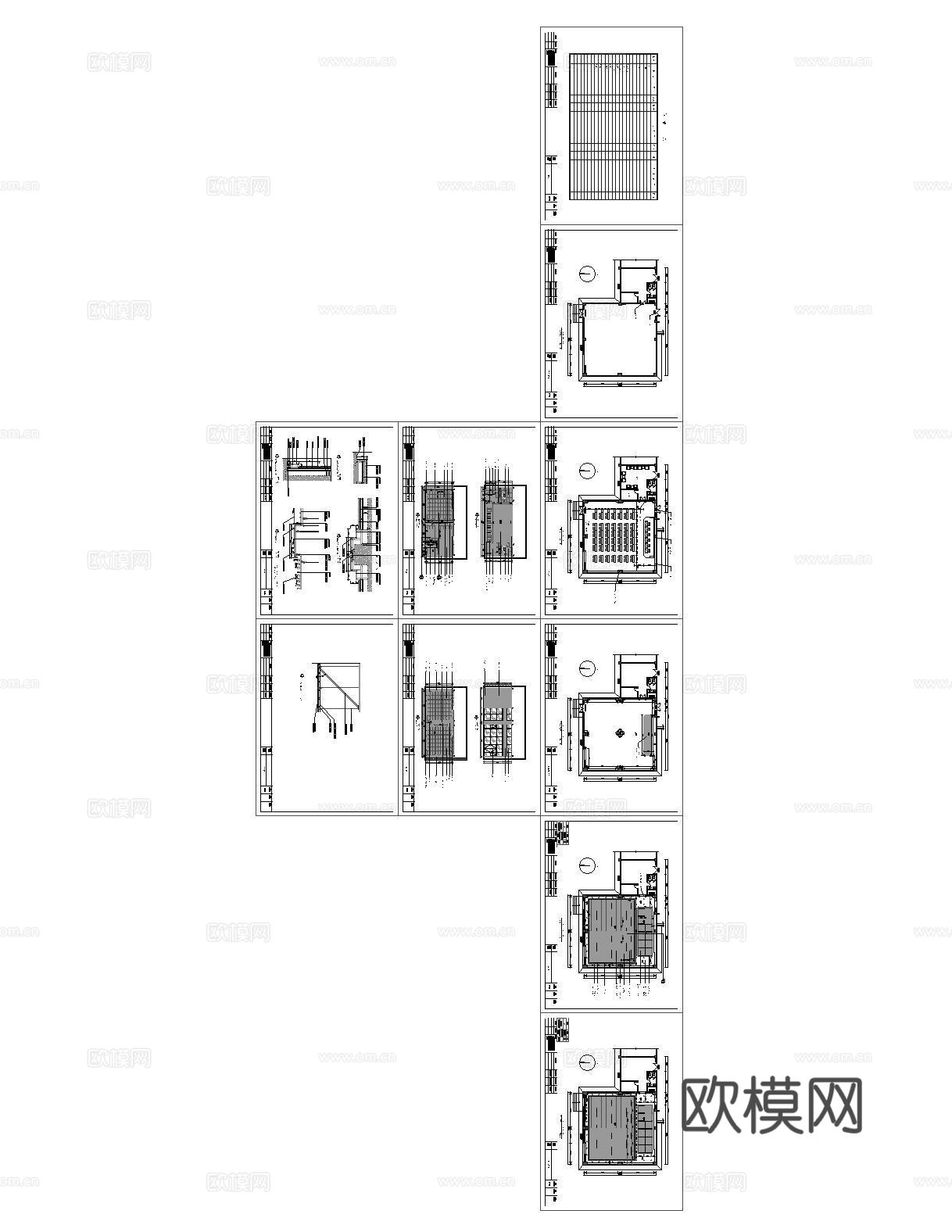 某一中学视频会议室装饰施工图cad施工图