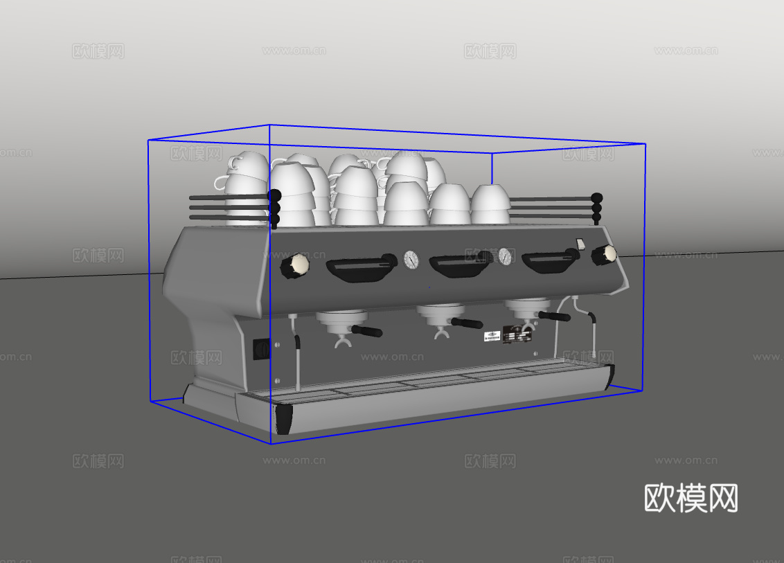 咖啡机su模型