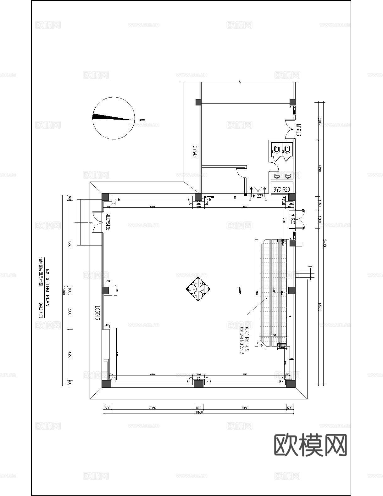 某一中学视频会议室装饰施工图cad施工图