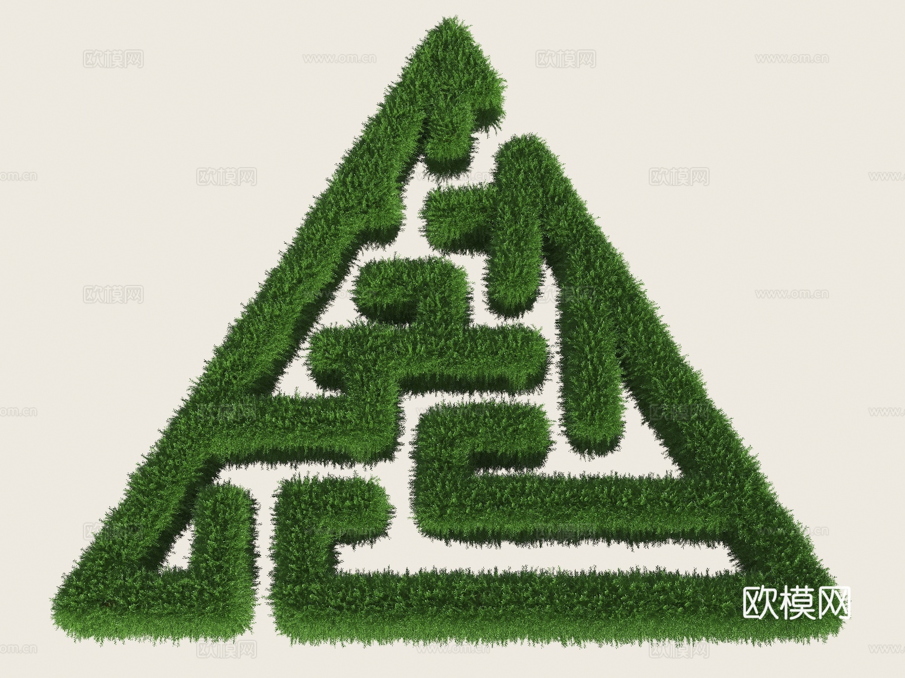绿植迷宫墙 迷宫 灌木迷宫 景观迷宫 绿篱迷宫 植物墙迷宫su模型