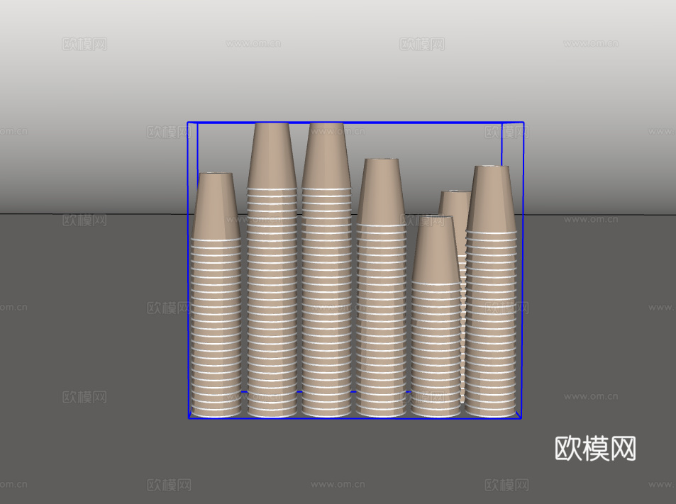 杯子组合su模型
