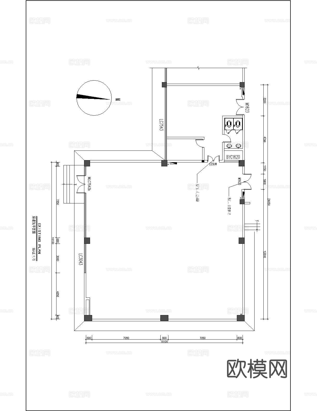 某一中学视频会议室装饰施工图cad施工图