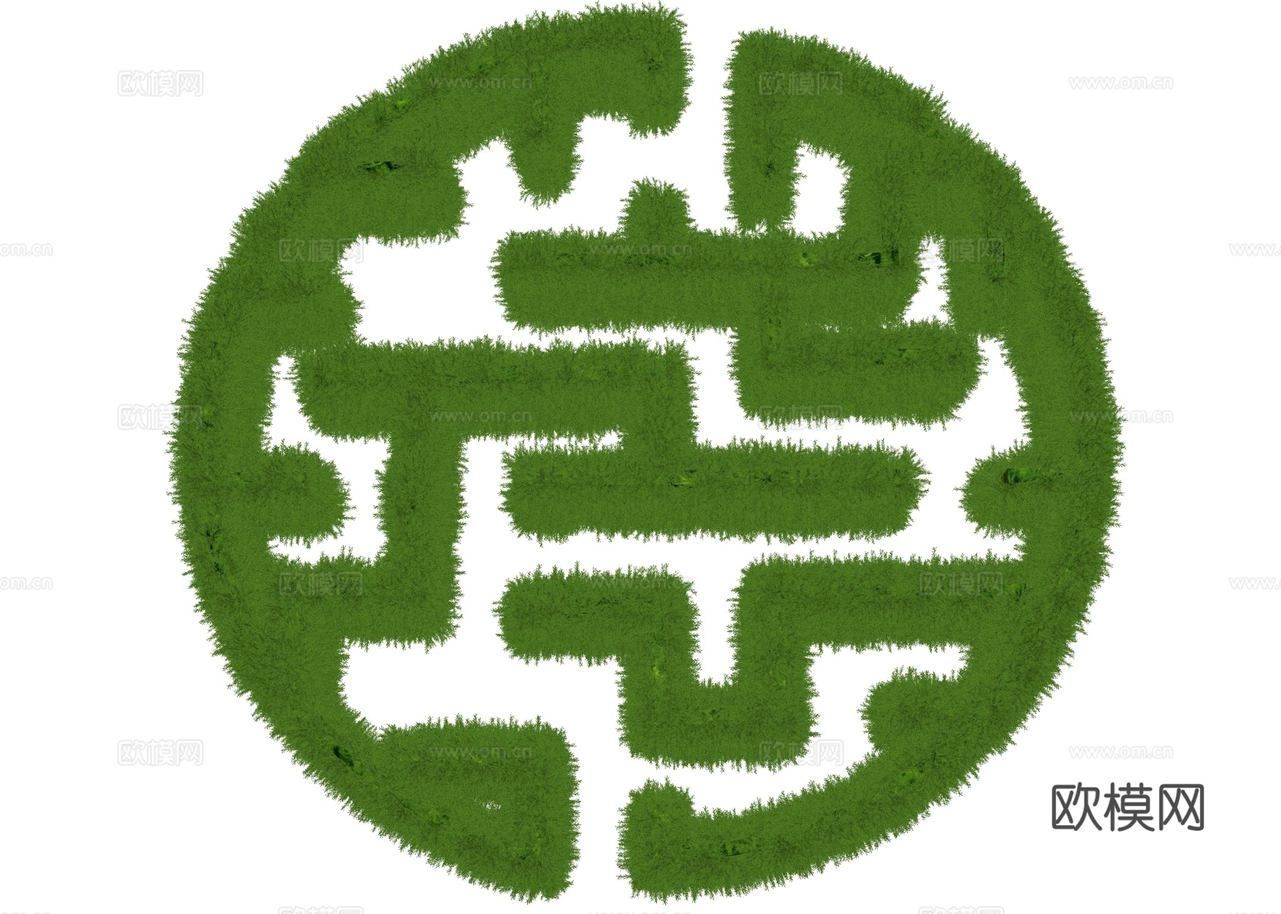 绿植迷宫墙 迷宫 灌木迷宫 景观迷宫 绿篱迷宫 植物墙迷宫su模型