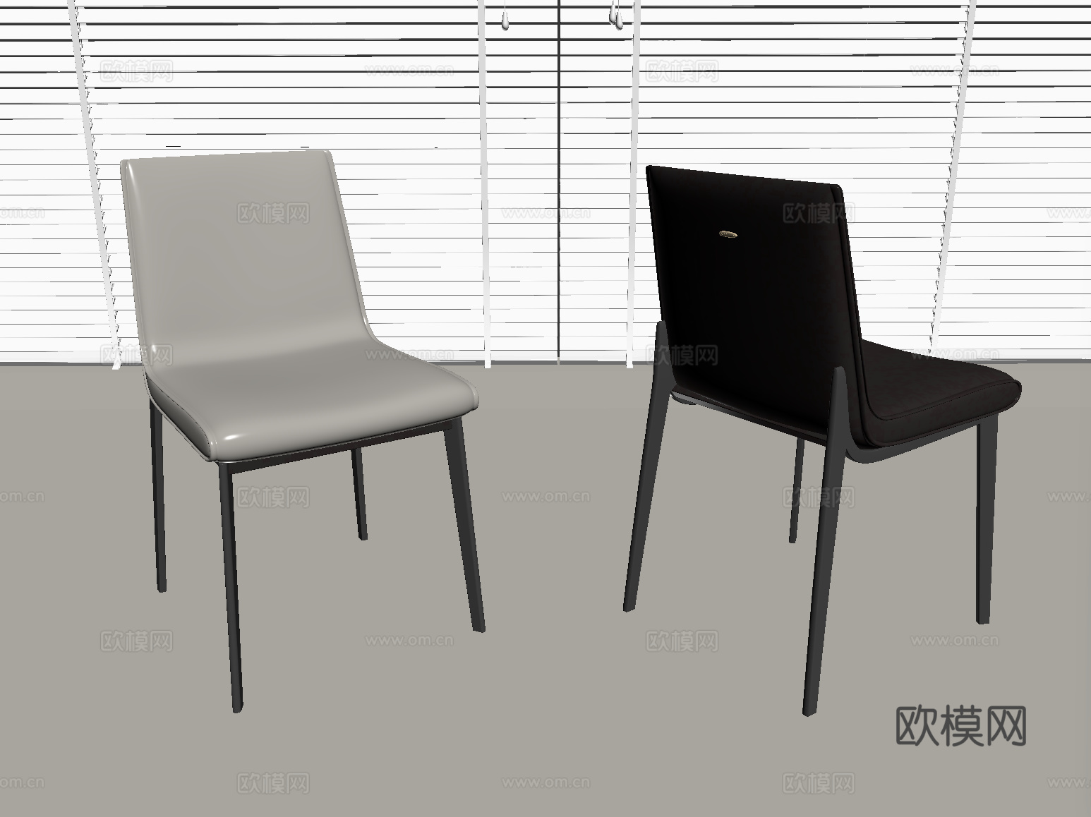 现代餐椅 单椅 休闲椅su模型