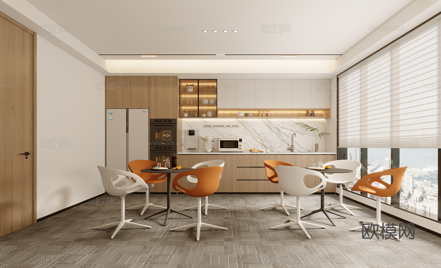 水吧间 茶水区3d模型下载