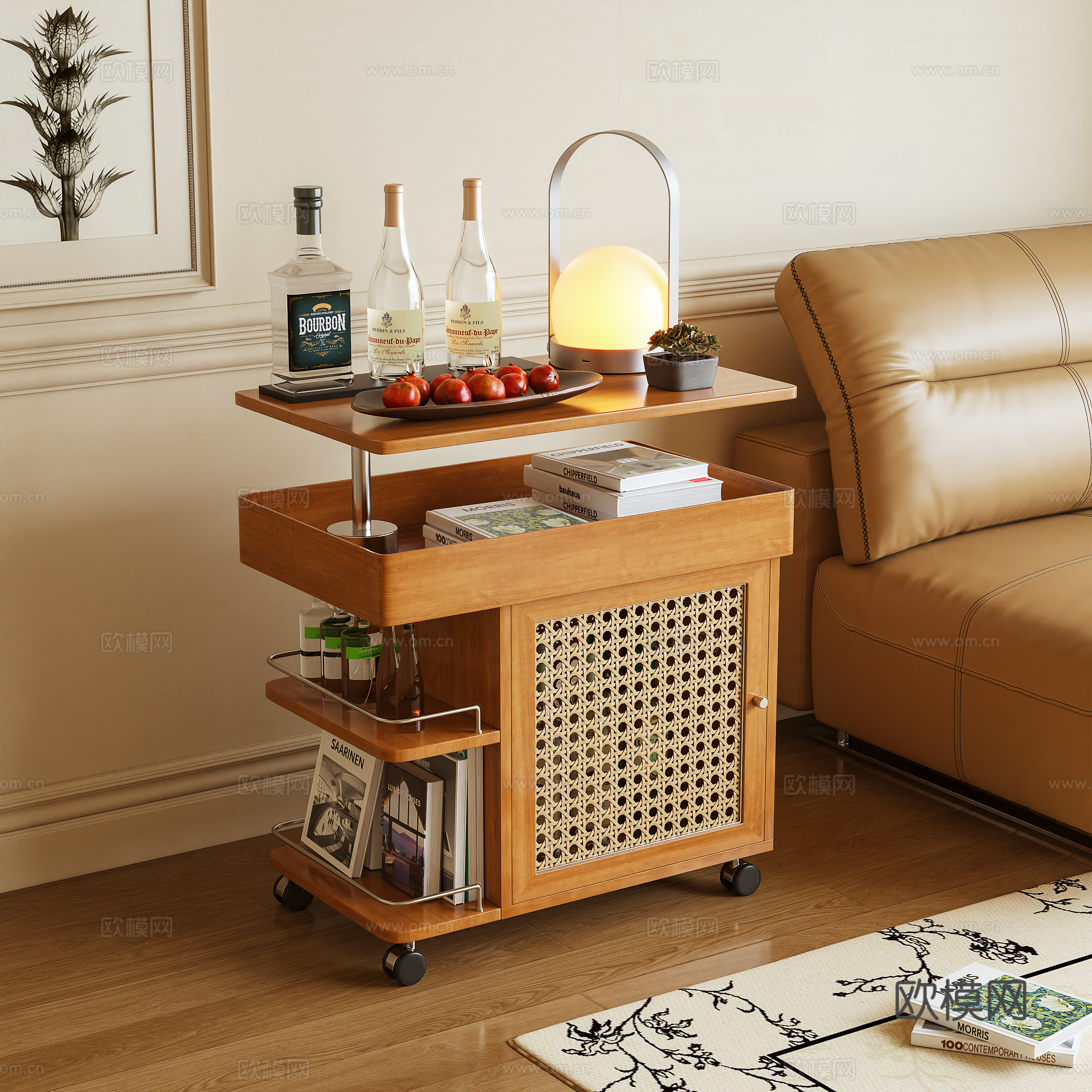 边几 边柜 小推车 摆件3d模型下载