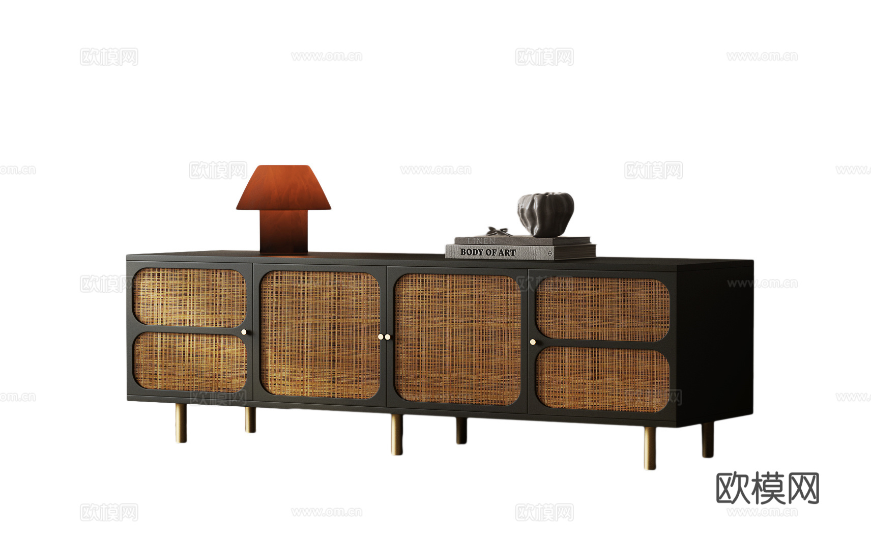 美式中古玄关柜 法式复古玄关柜 美式边柜 美式玄关柜su模型