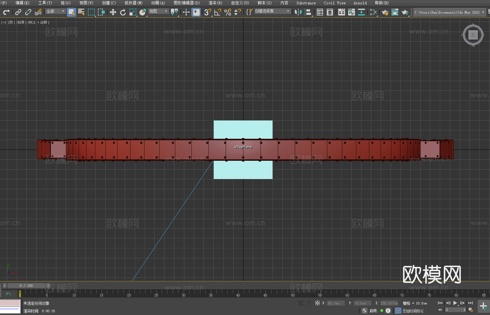 环形装置 科技门框 发光圆环 未来设备 支架结构3d模型下载（渲染图5）