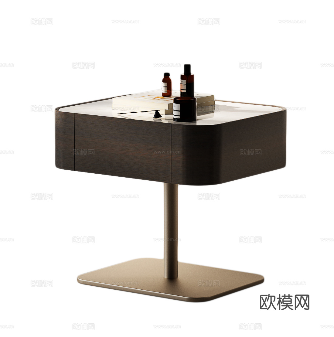 现代床头柜 意式床头柜 现代意式床头柜su模型