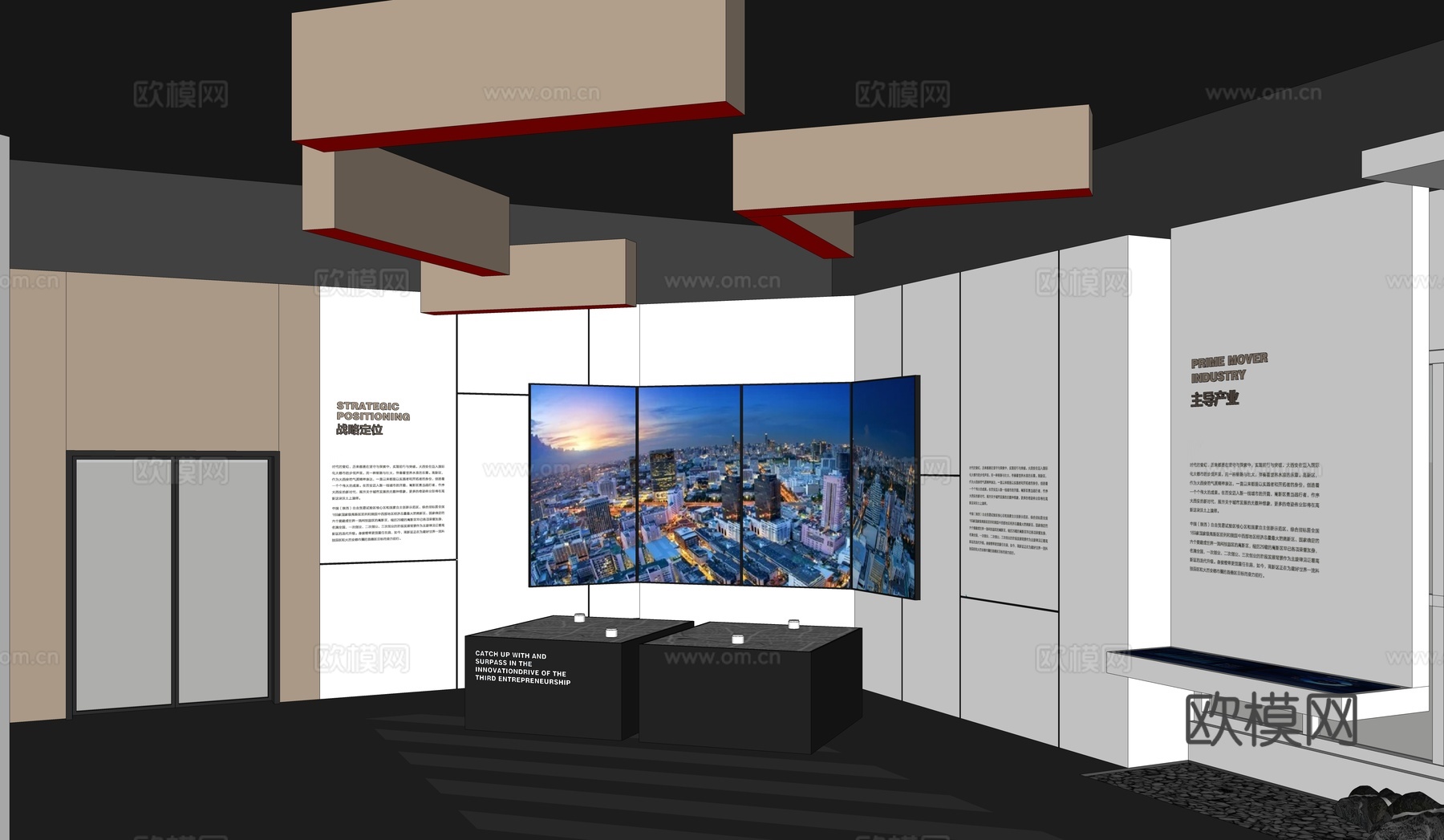 规划展厅 城市展厅su模型