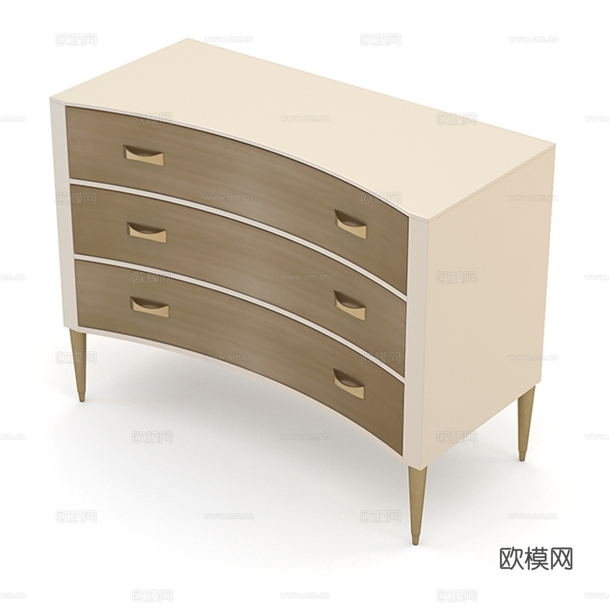 朱利安·奇切斯特珀西抽屉柜 斗柜3d模型下载