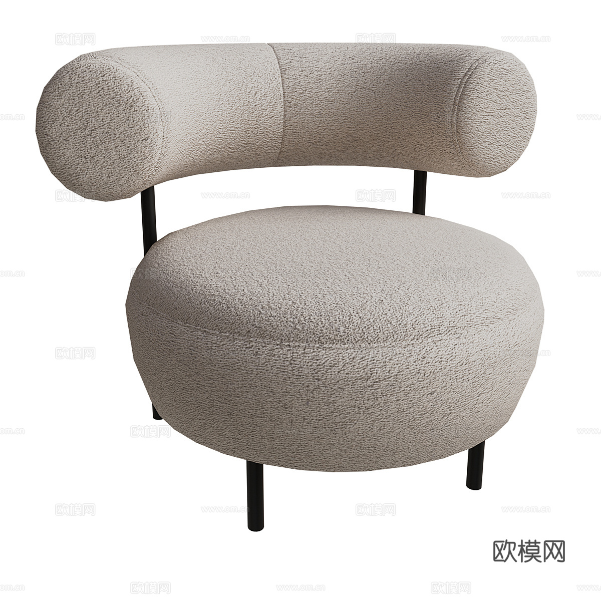 现代简约单人沙发 单人沙发 简约沙发 客厅沙发3d模型下载