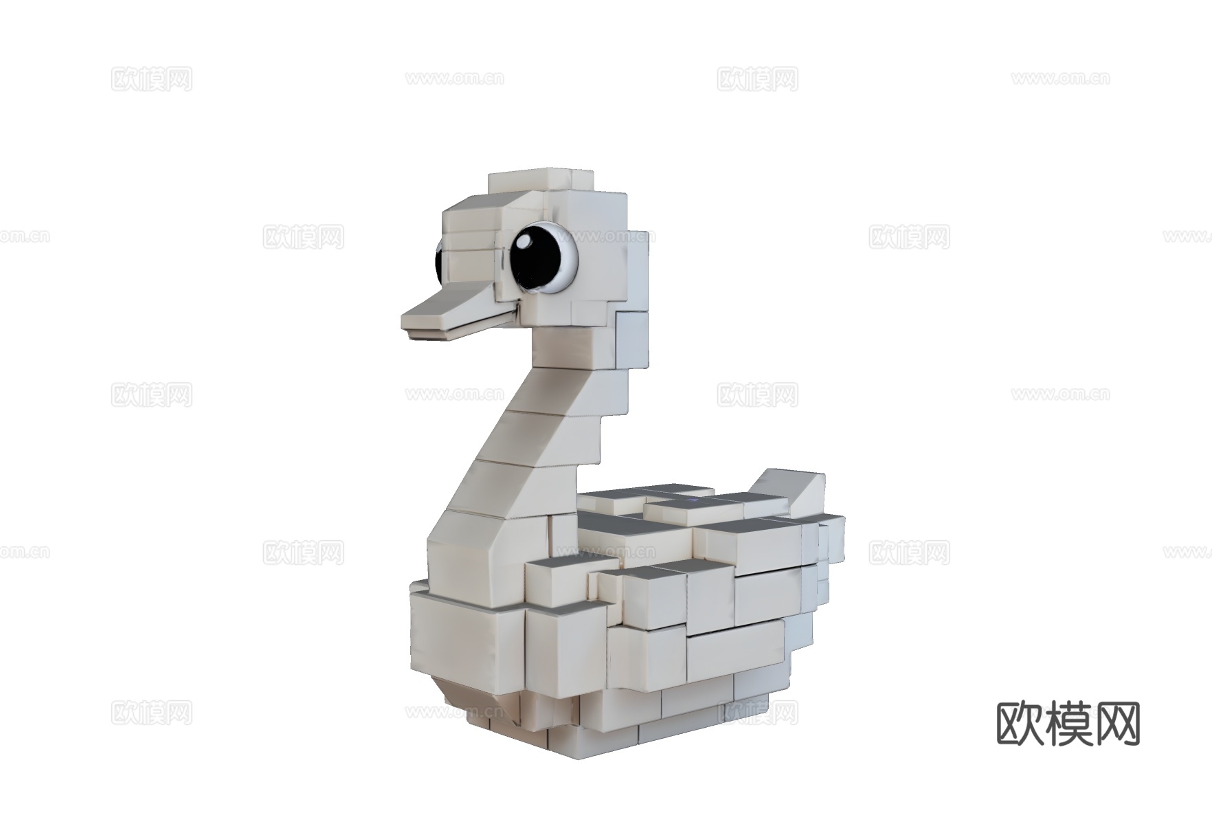 积木拼图天鹅AIGCsu模型