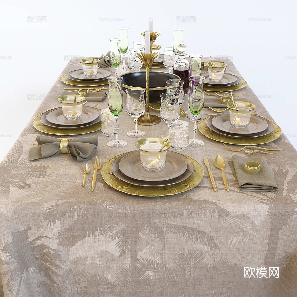 ZARA餐具3d模型下载