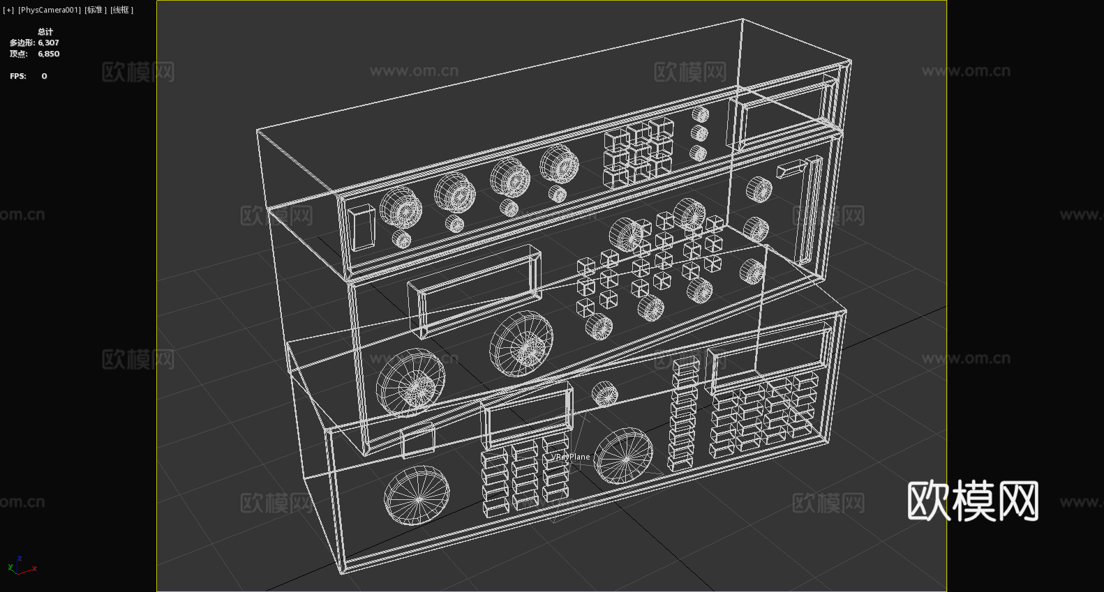 控制面板 设备操作台3d模型下载（渲染图6）