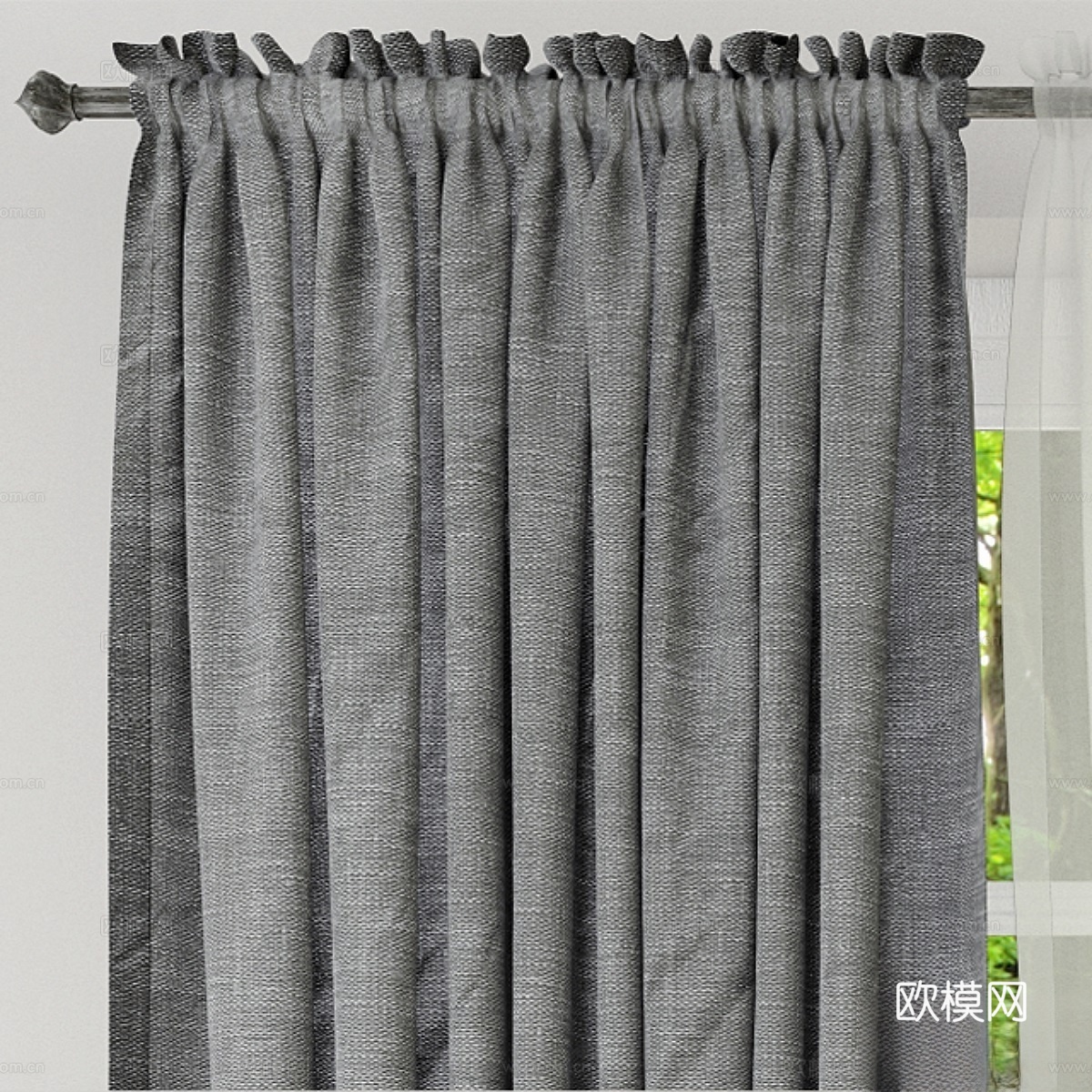 窗帘33d模型