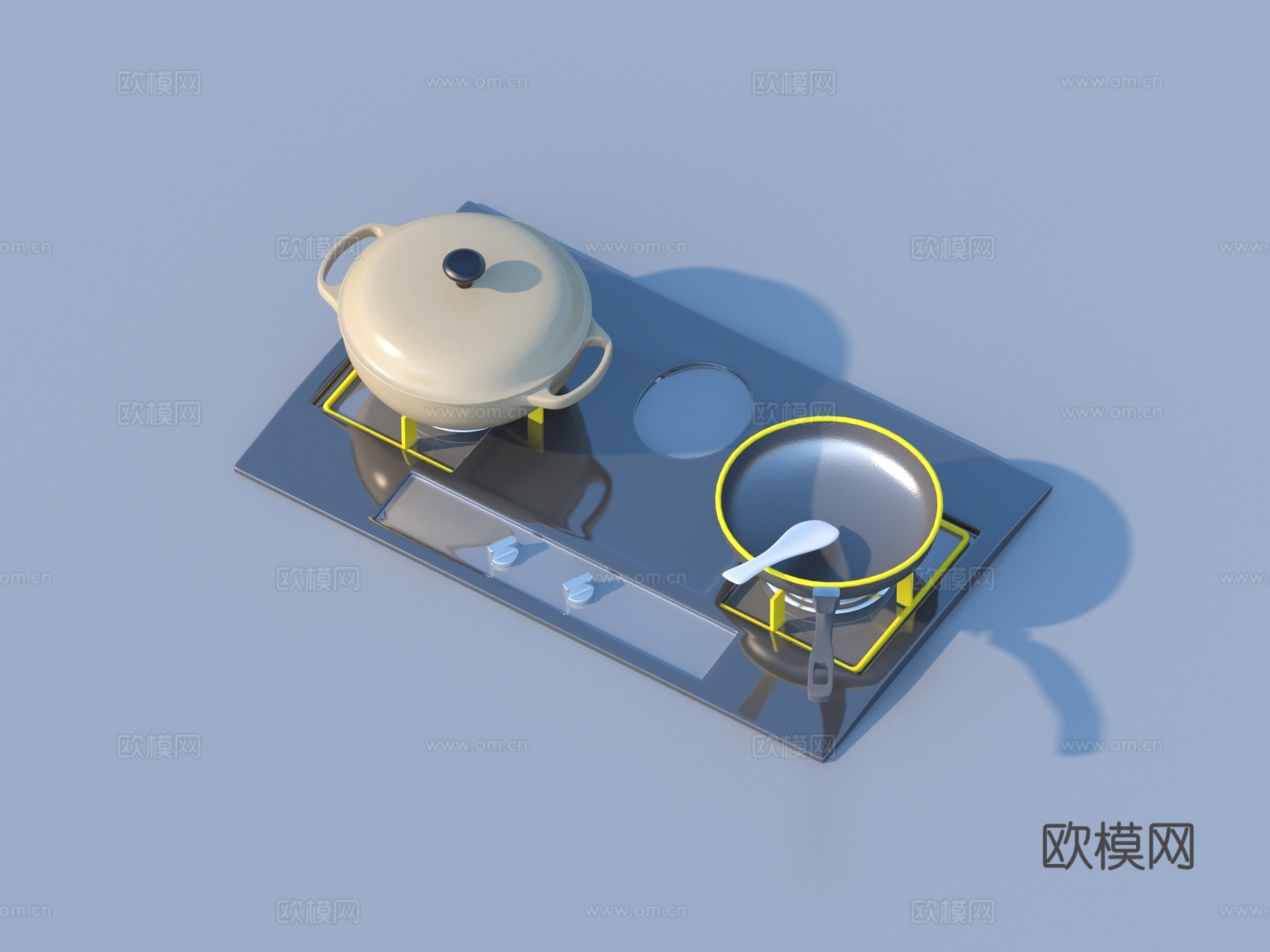 灶台 燃气灶 厨具3d模型下载
