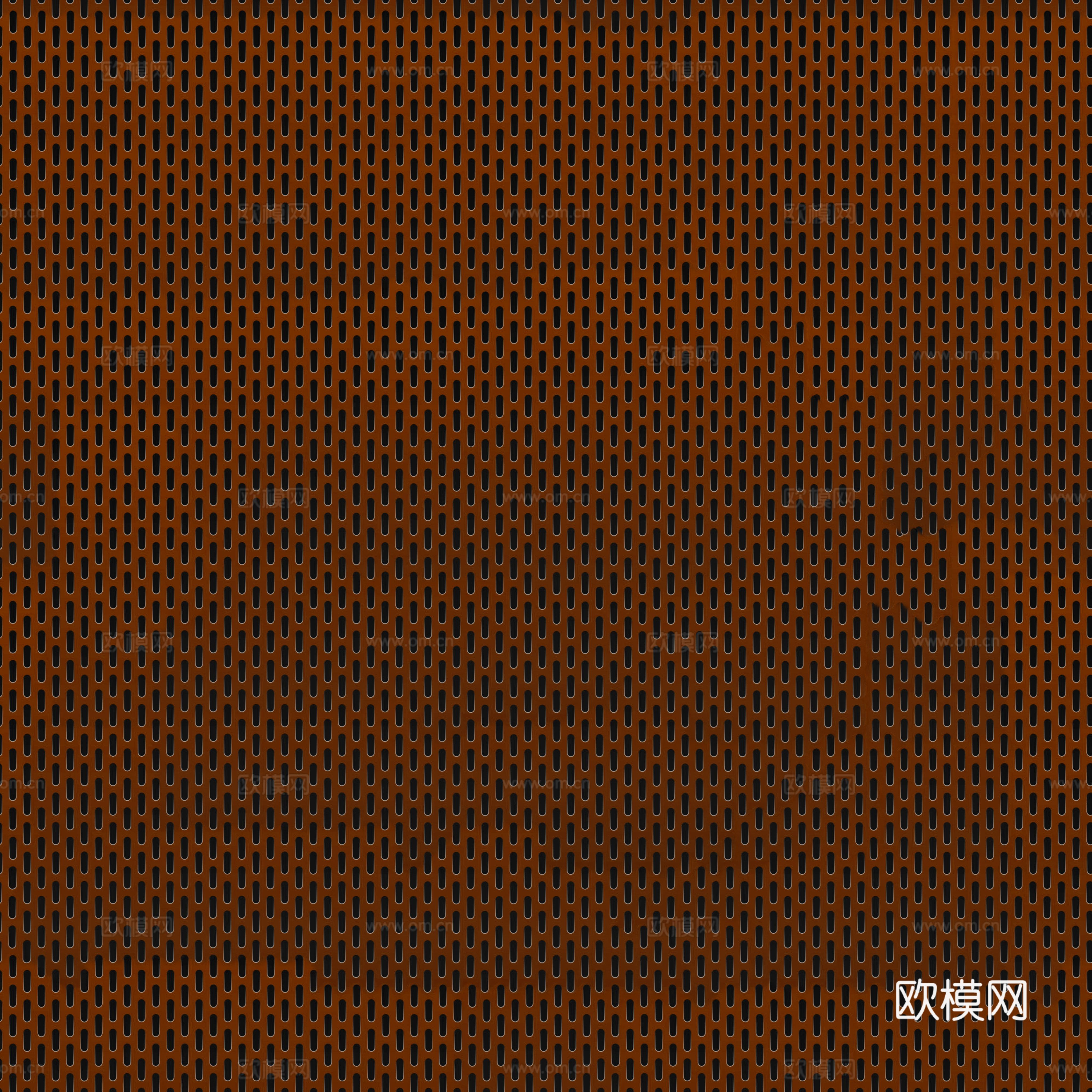 砖红色金属穿孔板