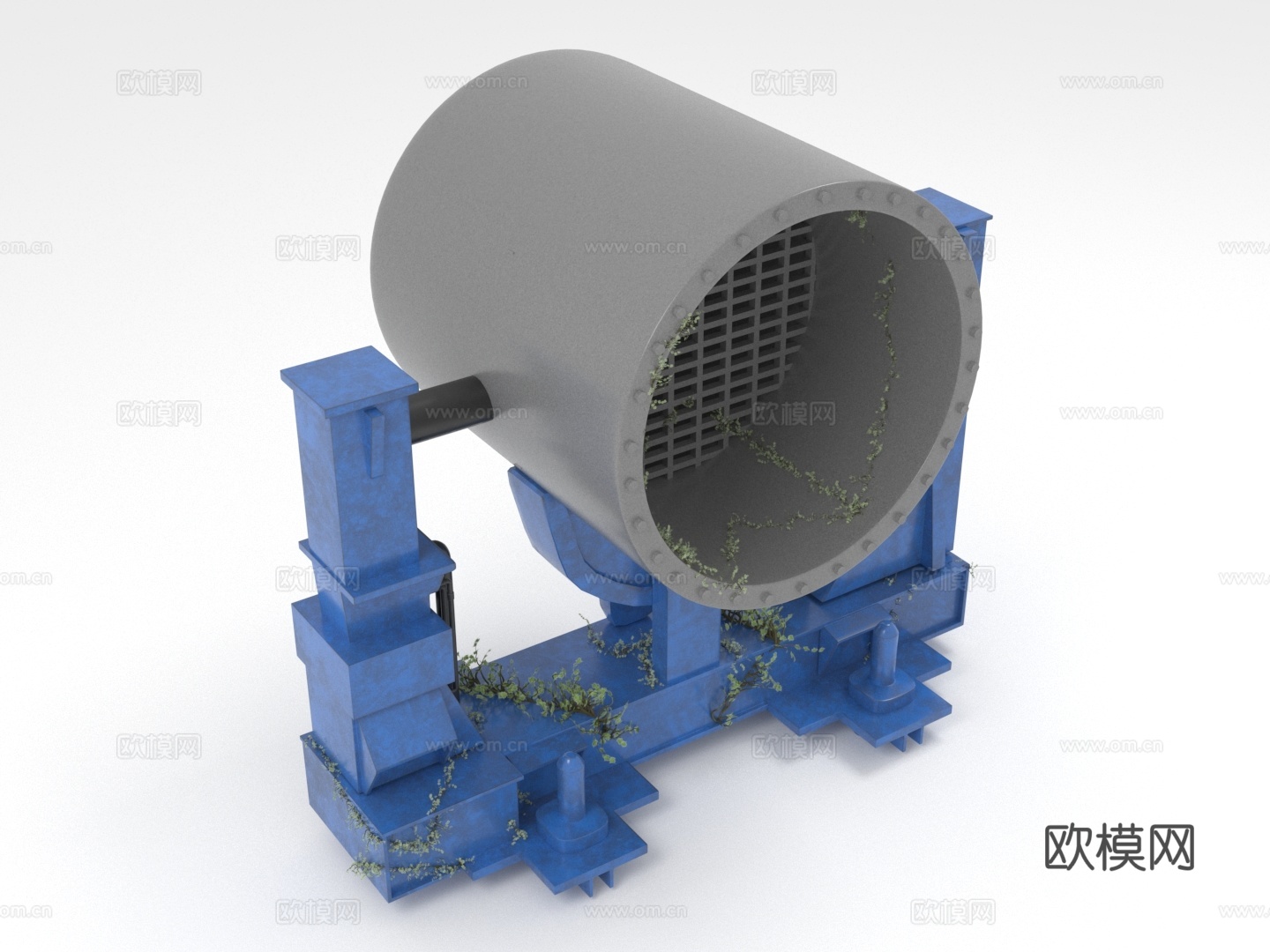 工业设备 机械装置 管道系统 过滤网3d模型下载（渲染图1）