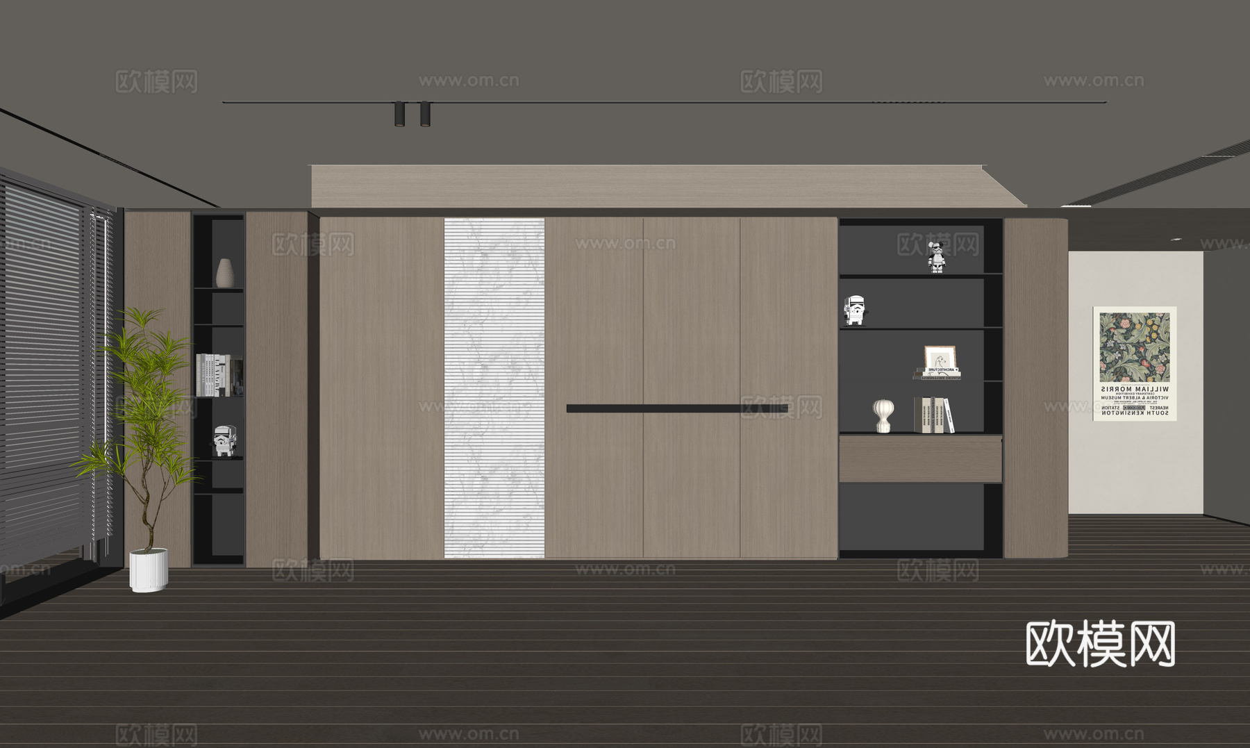 现代客厅 奶油客厅 沙发背景墙 客厅背景 奶油风背景墙su模型