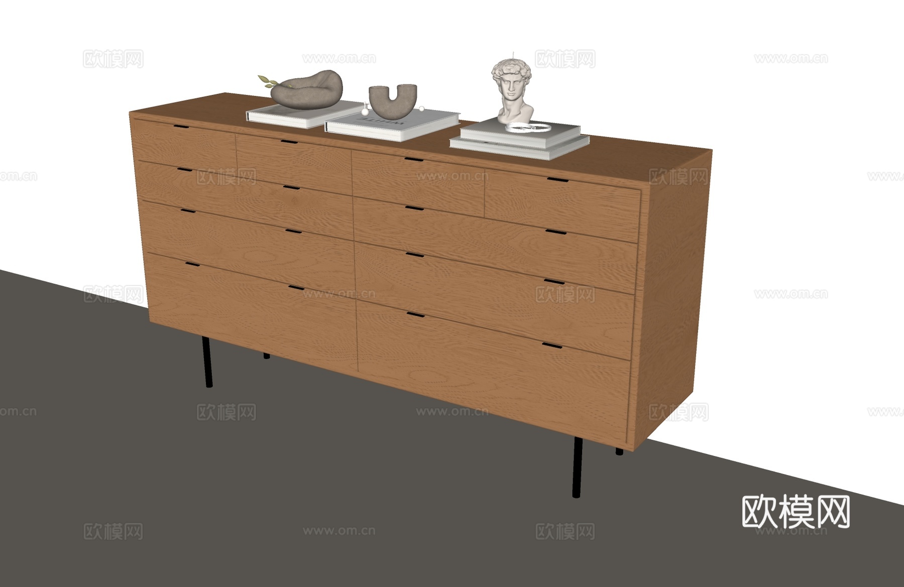 现代玄关柜 意式边柜 现代端景柜 意式端景柜 意式轻奢边柜su模型