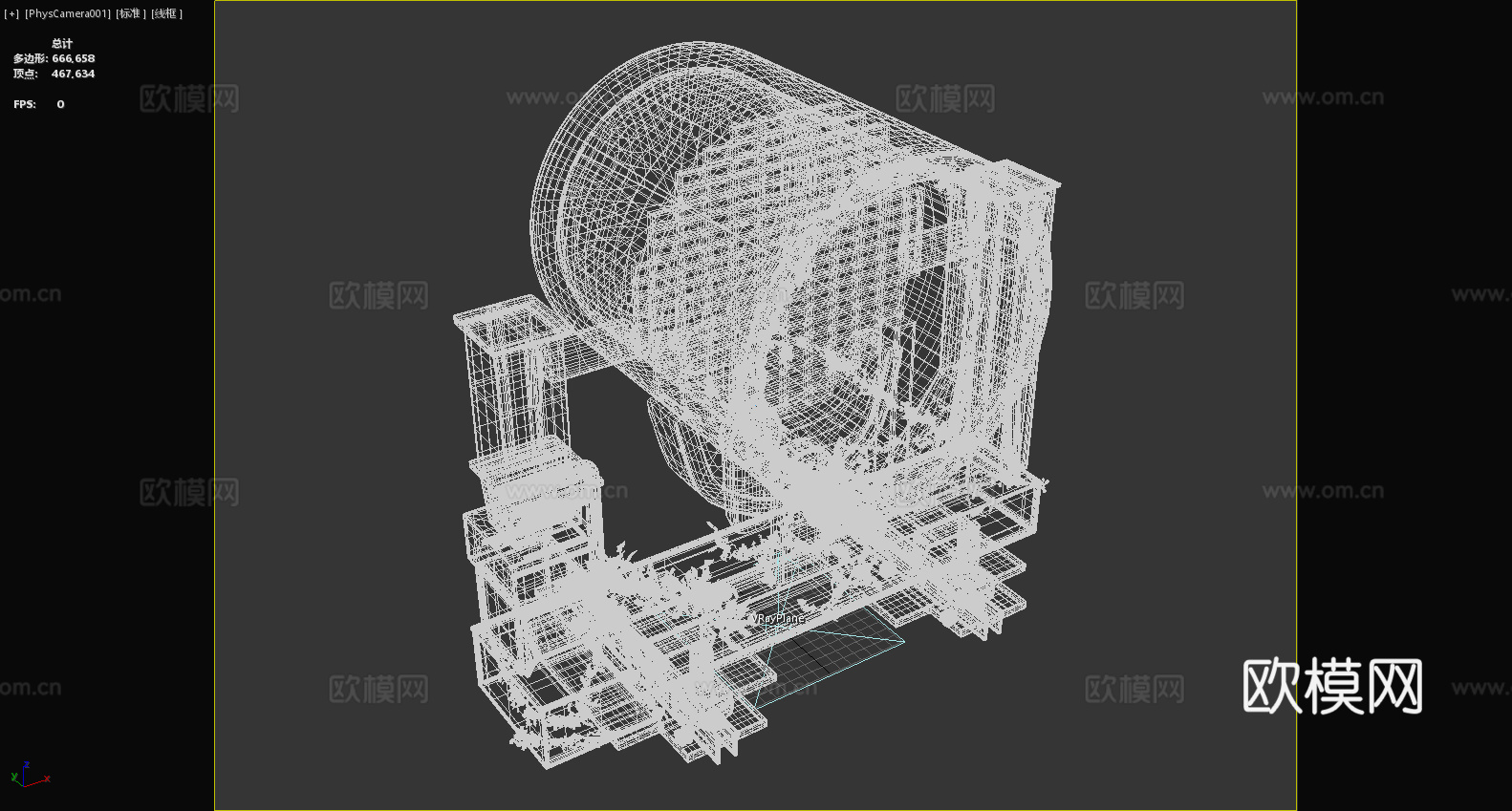 工业设备 机械装置 管道系统 过滤网3d模型下载（渲染图6）