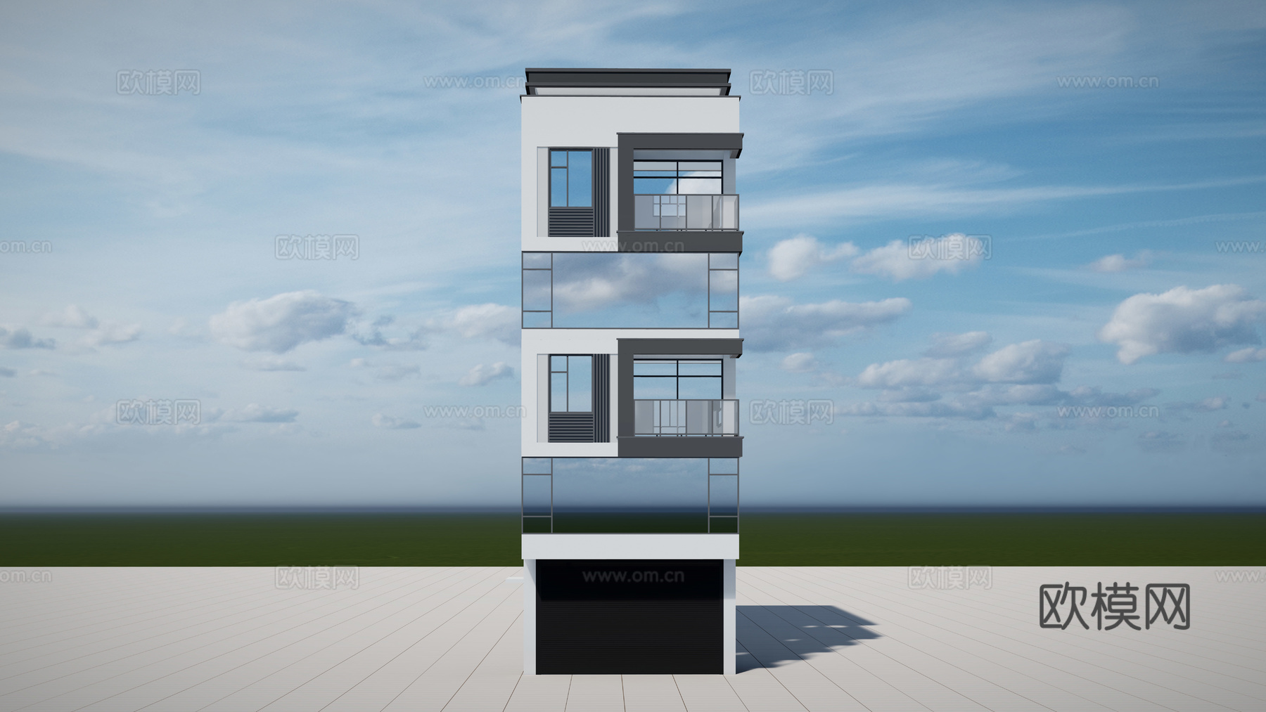 现代别墅建筑设计施工图cadcad施工图