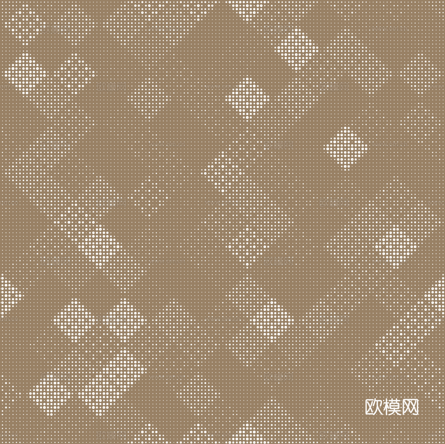 现代简约无缝几何图案穿孔板 渐变穿孔板贴图