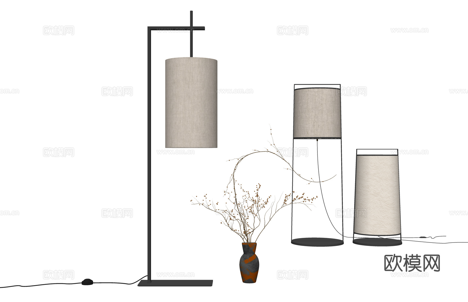 室外灯 装饰灯 灯具 灯光 吊灯 草坪灯su模型